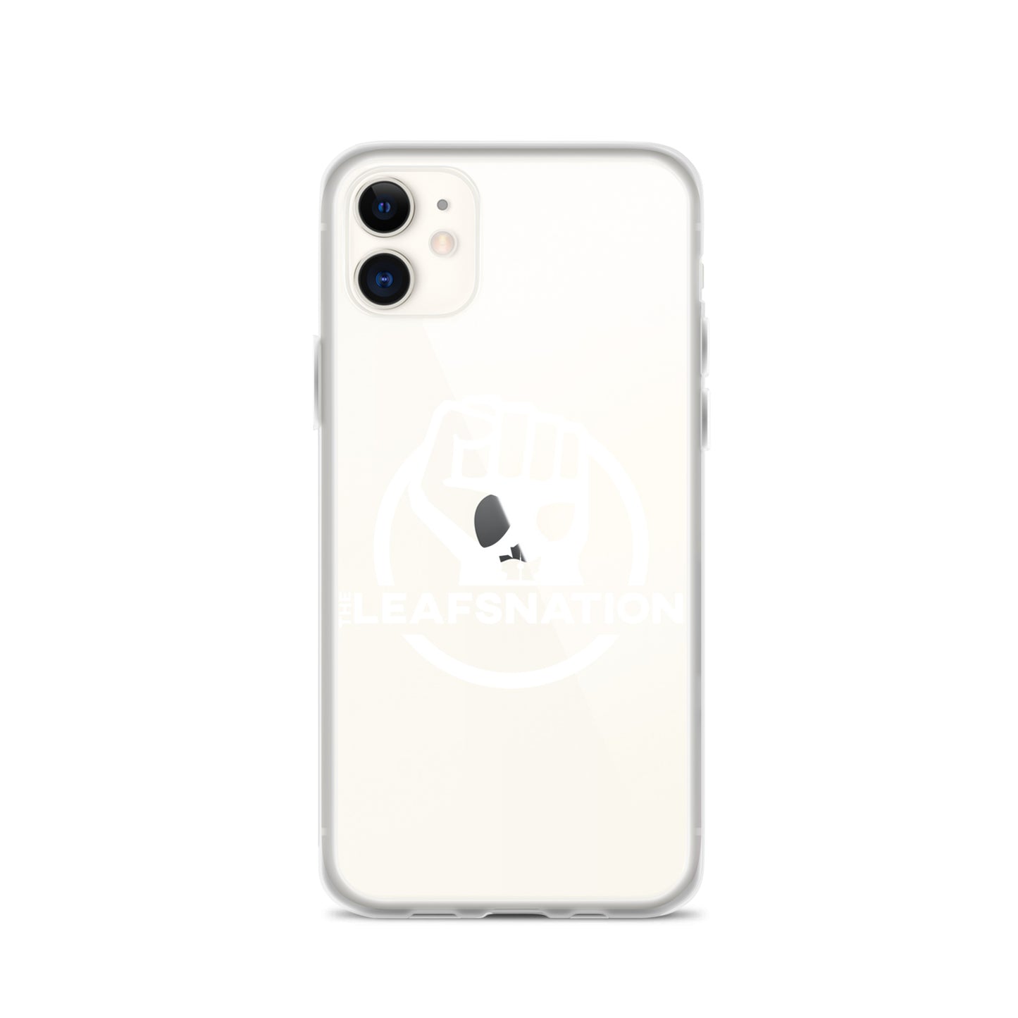 Leafsnation - Clear Case for iPhone® White Logo