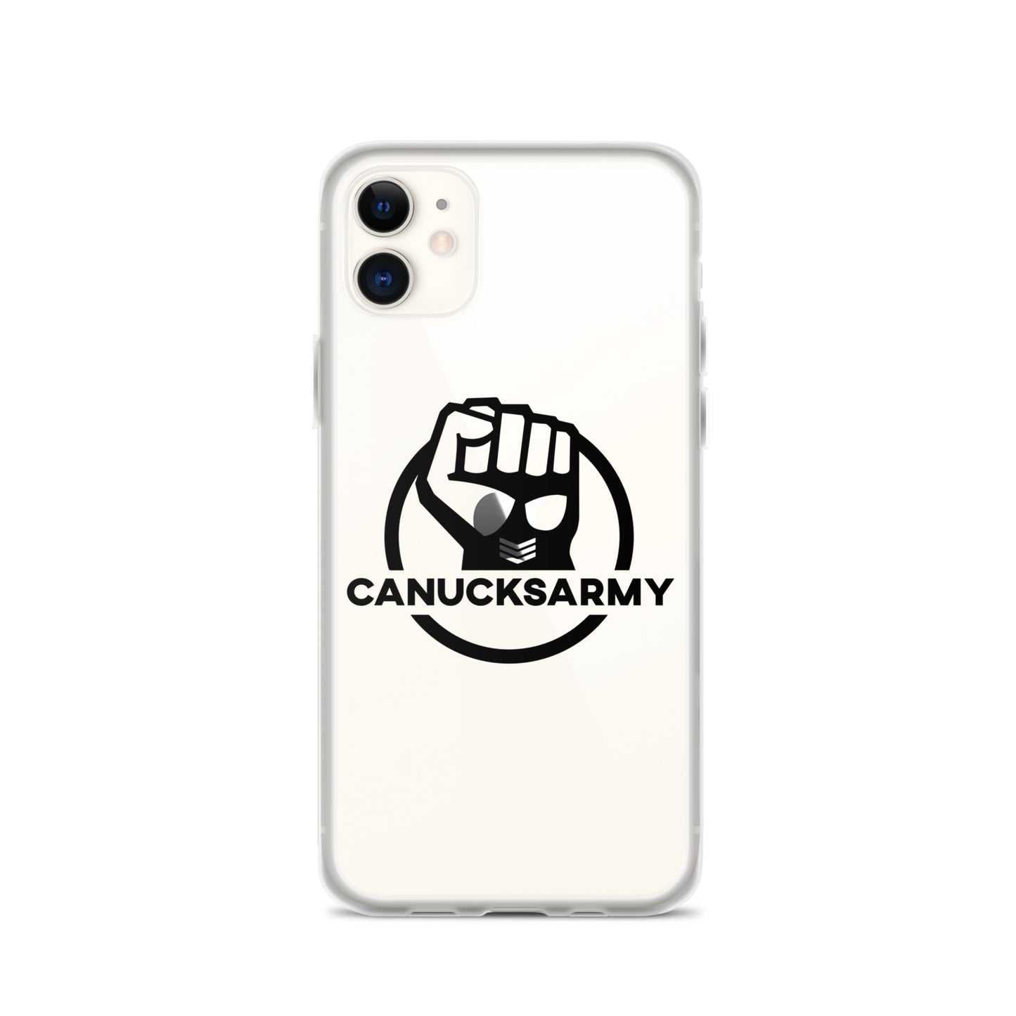 Canucksarmy - Clear Case for iPhone® Black Logo