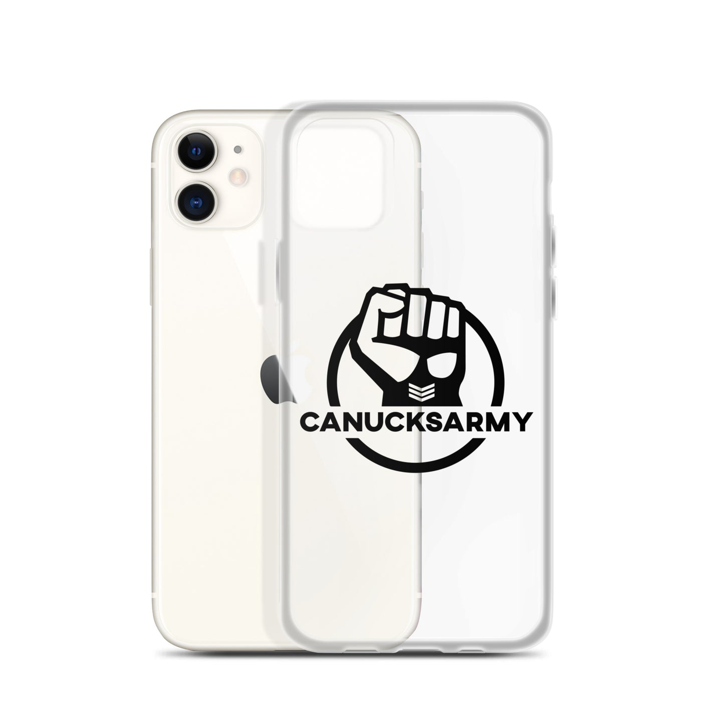 Canucksarmy - Clear Case for iPhone® Black Logo