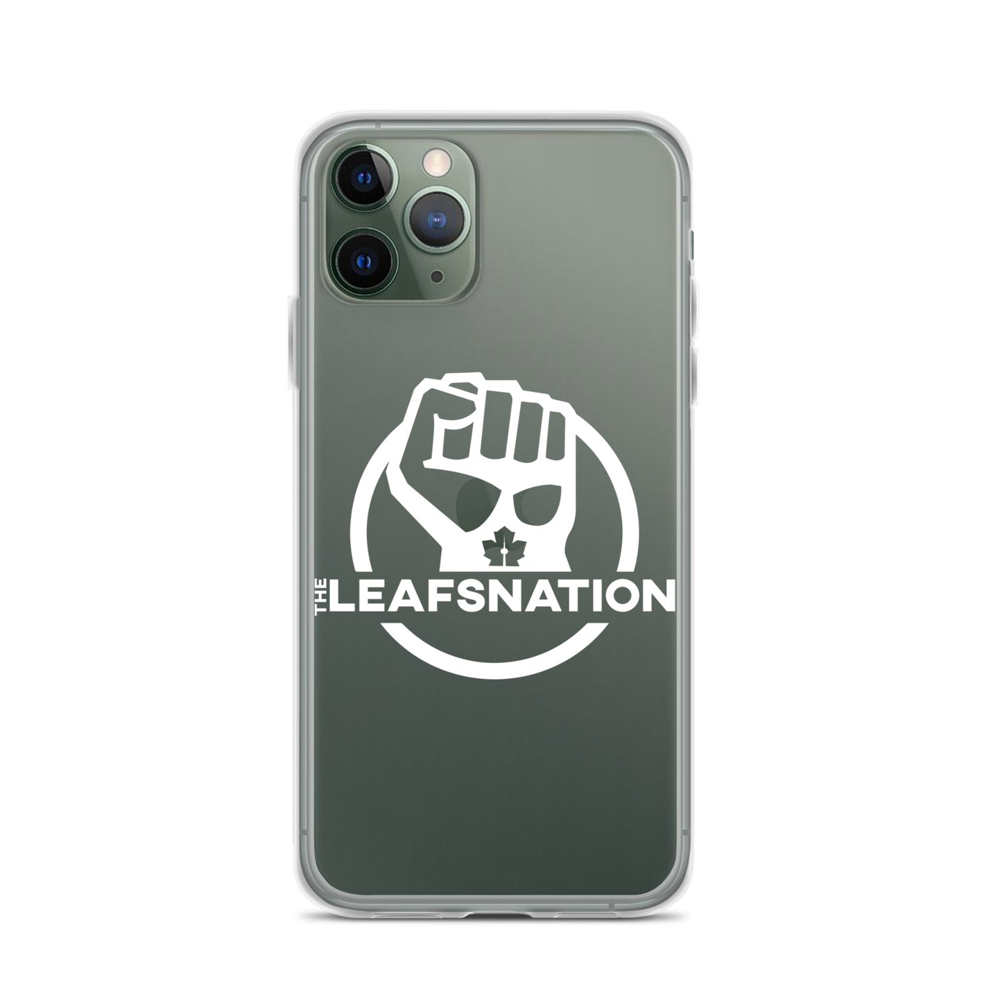 Leafsnation - Clear Case for iPhone® White Logo