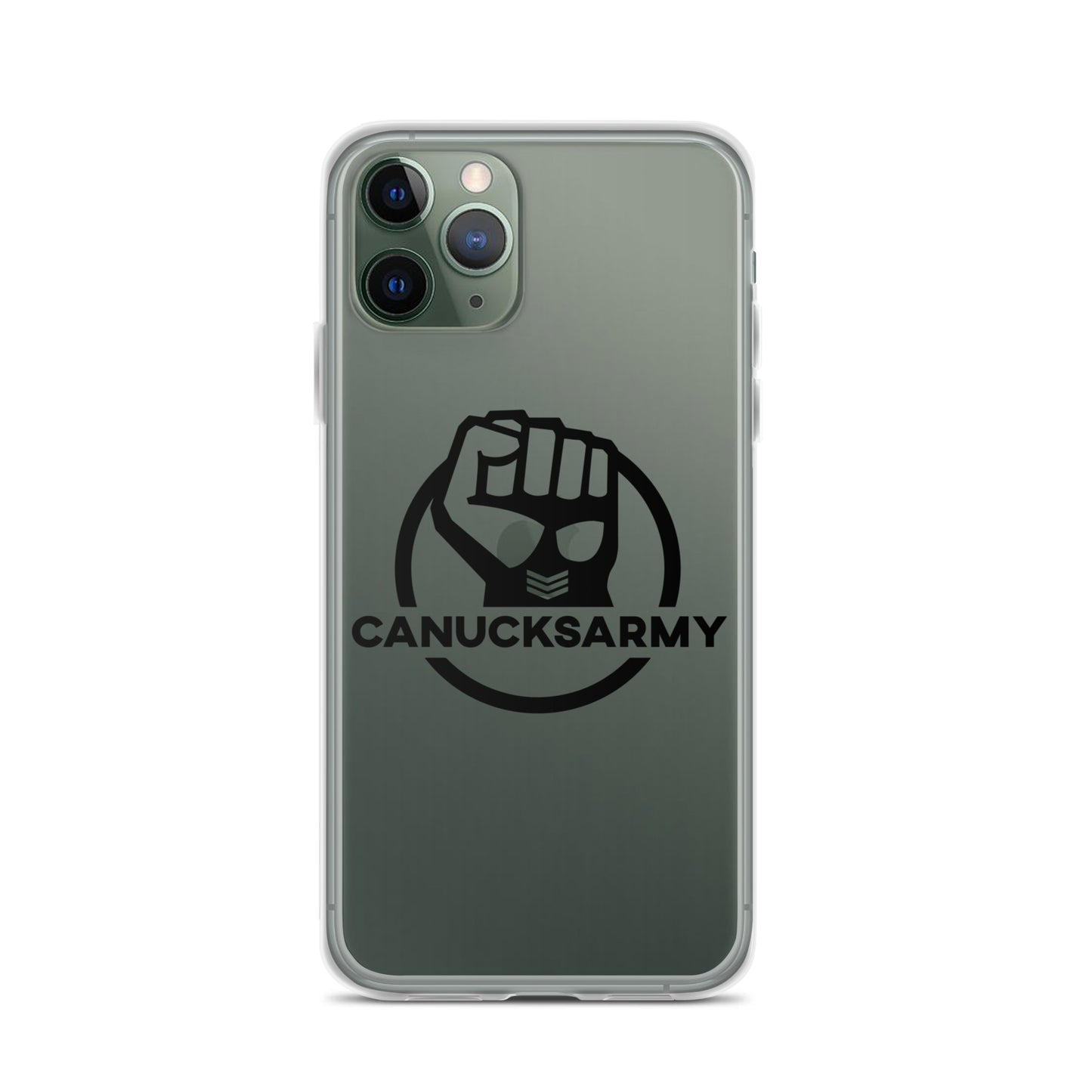 Canucksarmy - Clear Case for iPhone® Black Logo