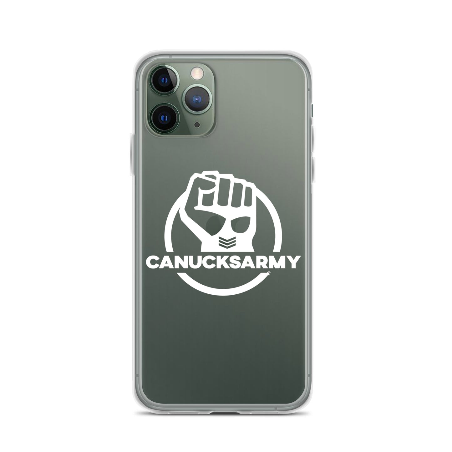 Canucksarmy - Clear Case for iPhone® White Logo