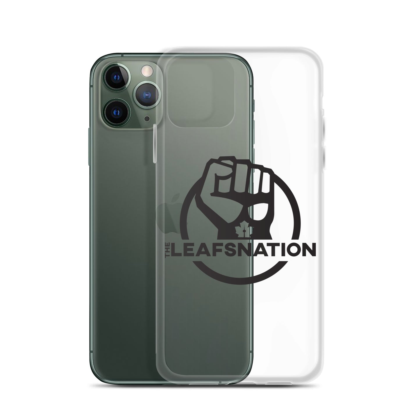 Leafsnation - Clear Case for iPhone® Black Logo