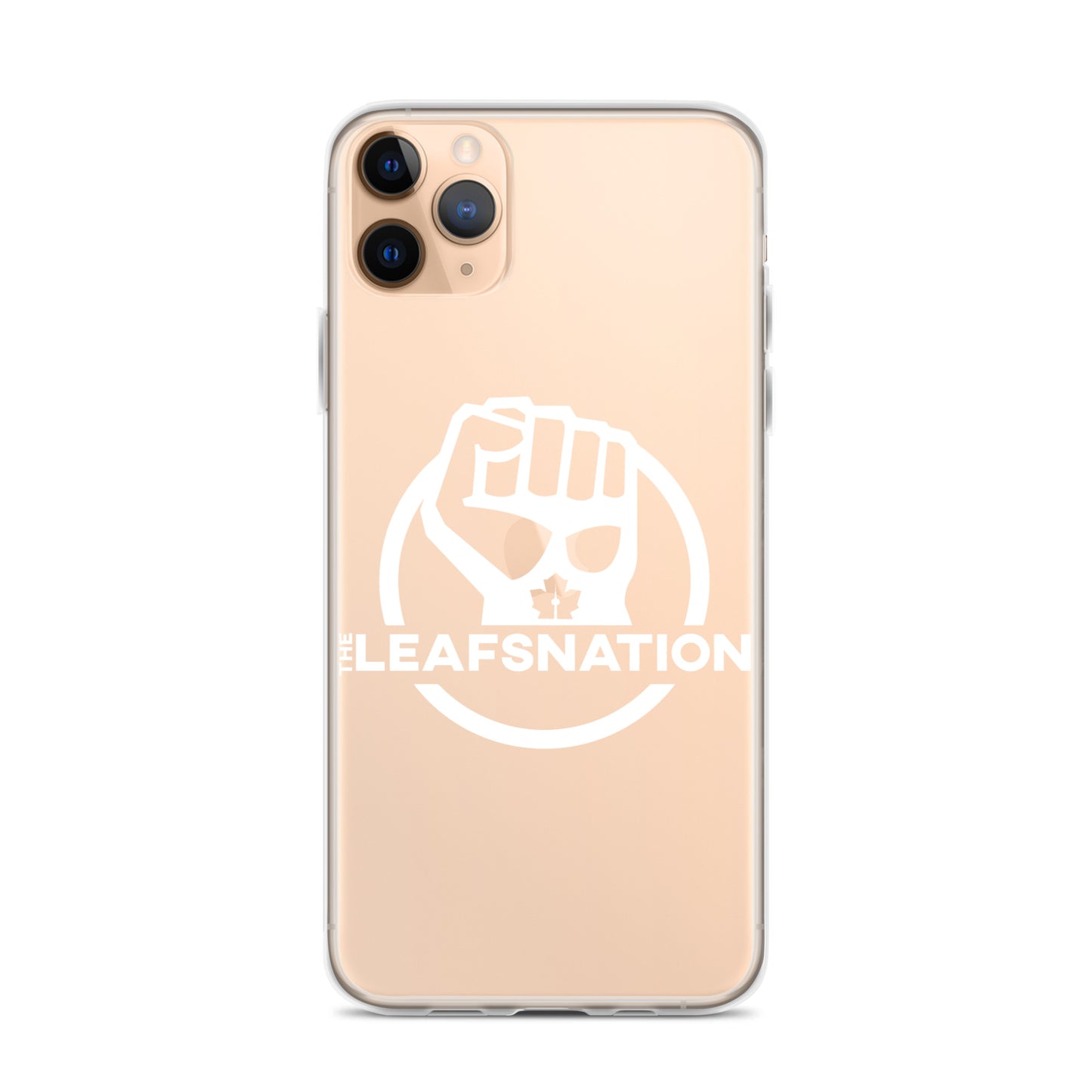 Leafsnation - Clear Case for iPhone® White Logo