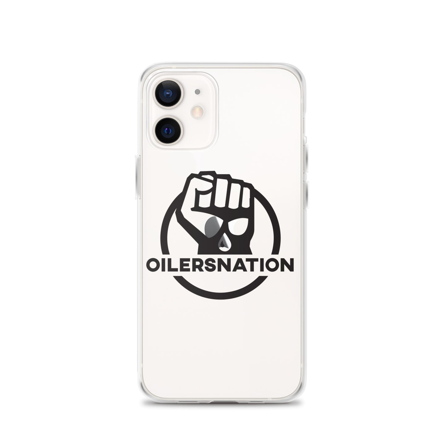 Oilersnation - Clear Case for iPhone® Black Logo