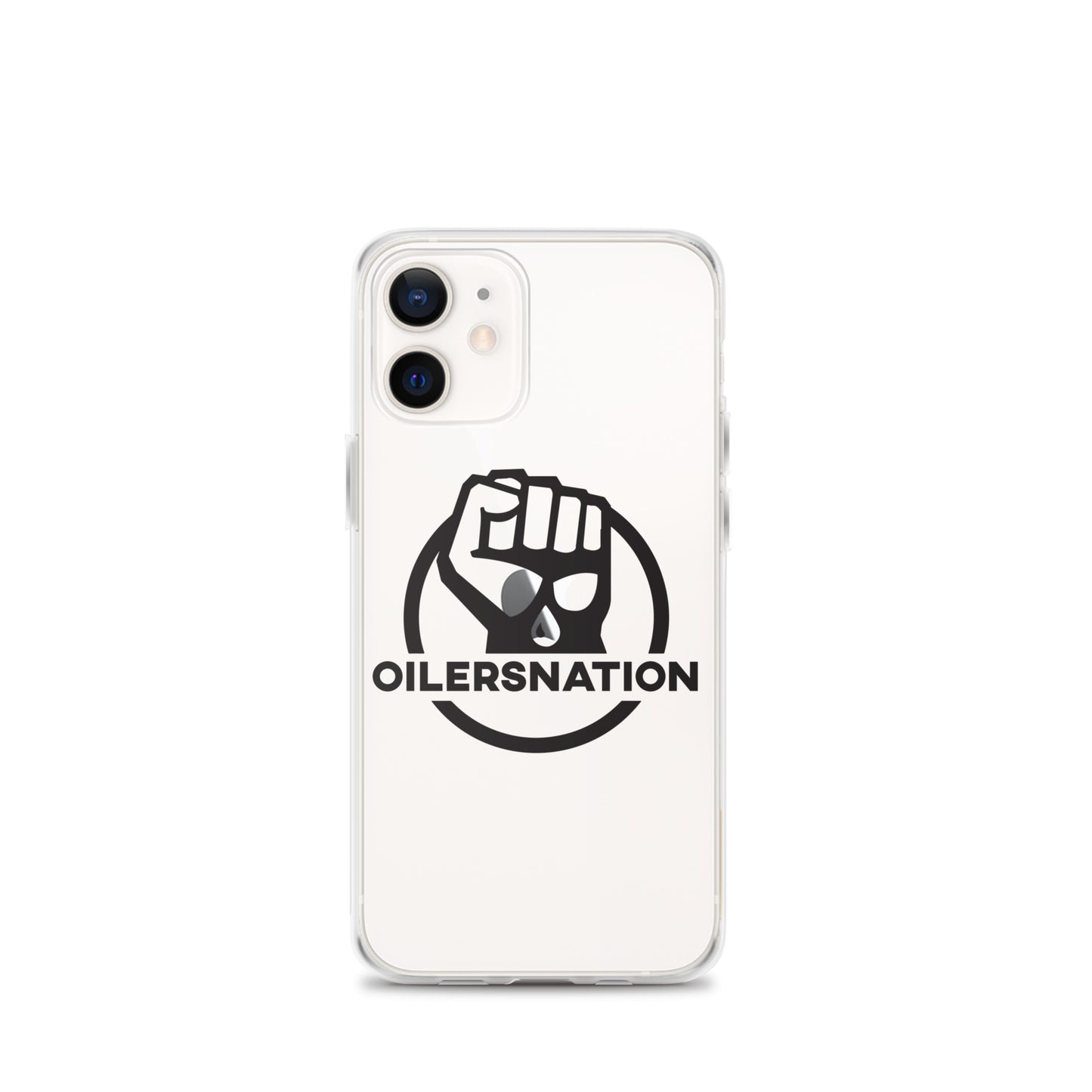 Oilersnation - Clear Case for iPhone® Black Logo