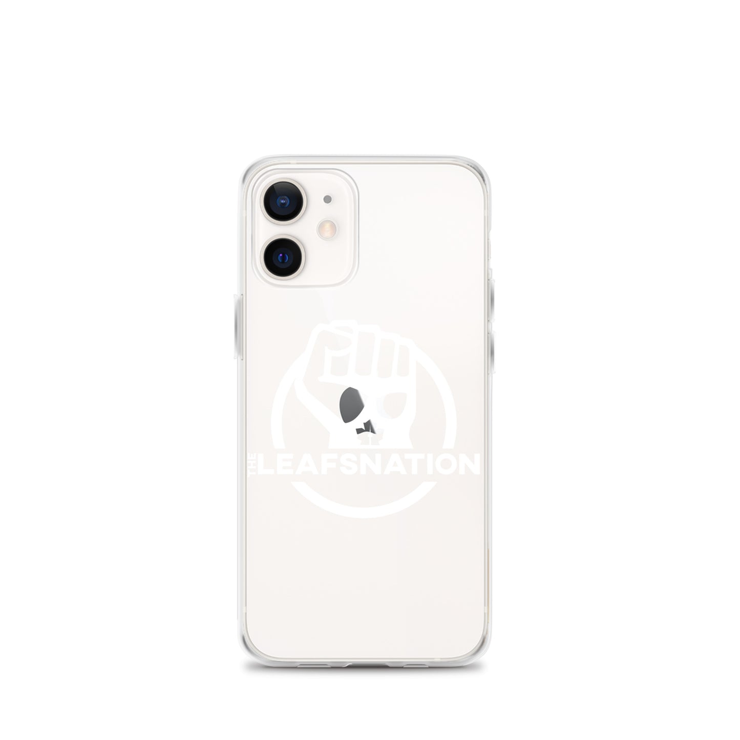 Leafsnation - Clear Case for iPhone® White Logo