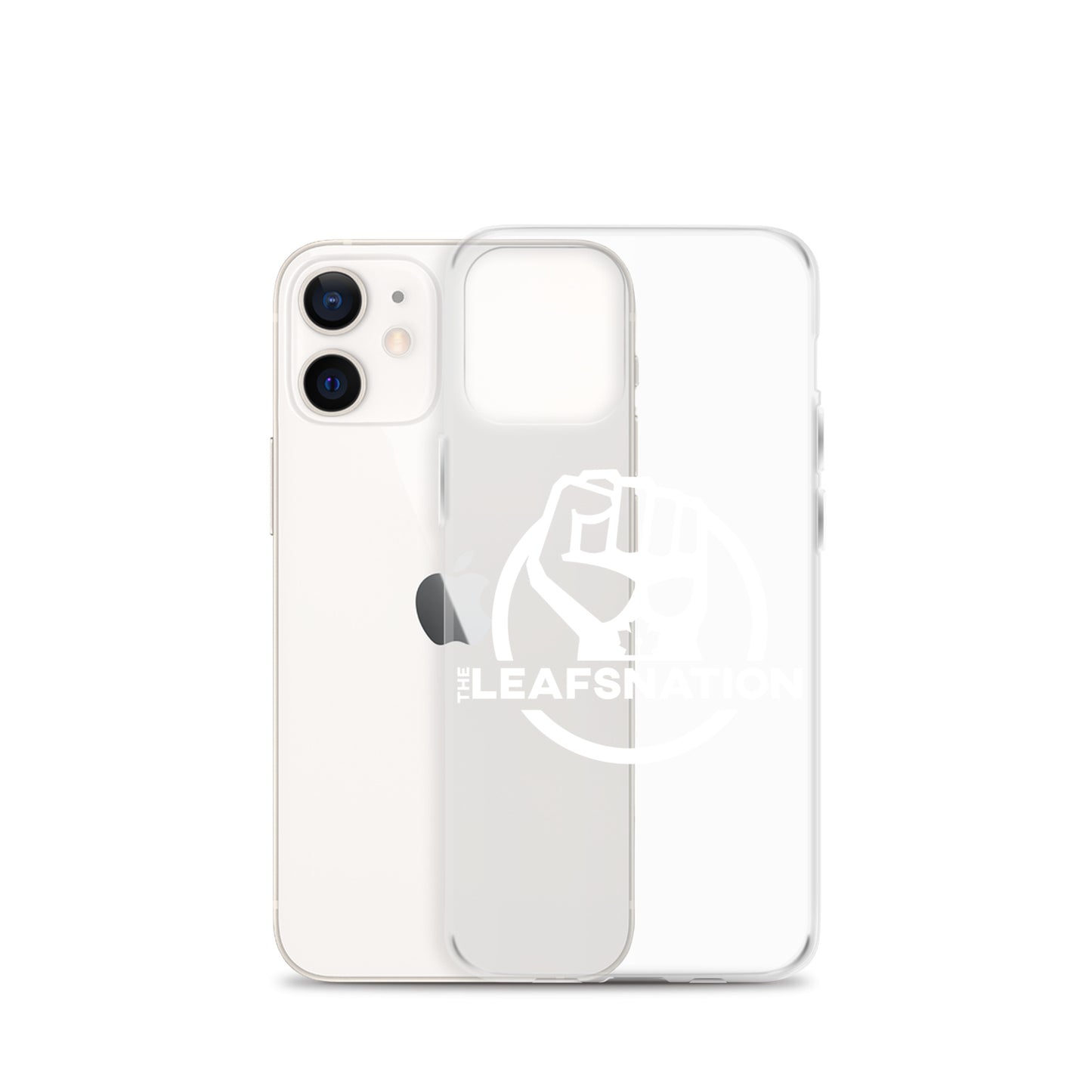 Leafsnation - Clear Case for iPhone® White Logo