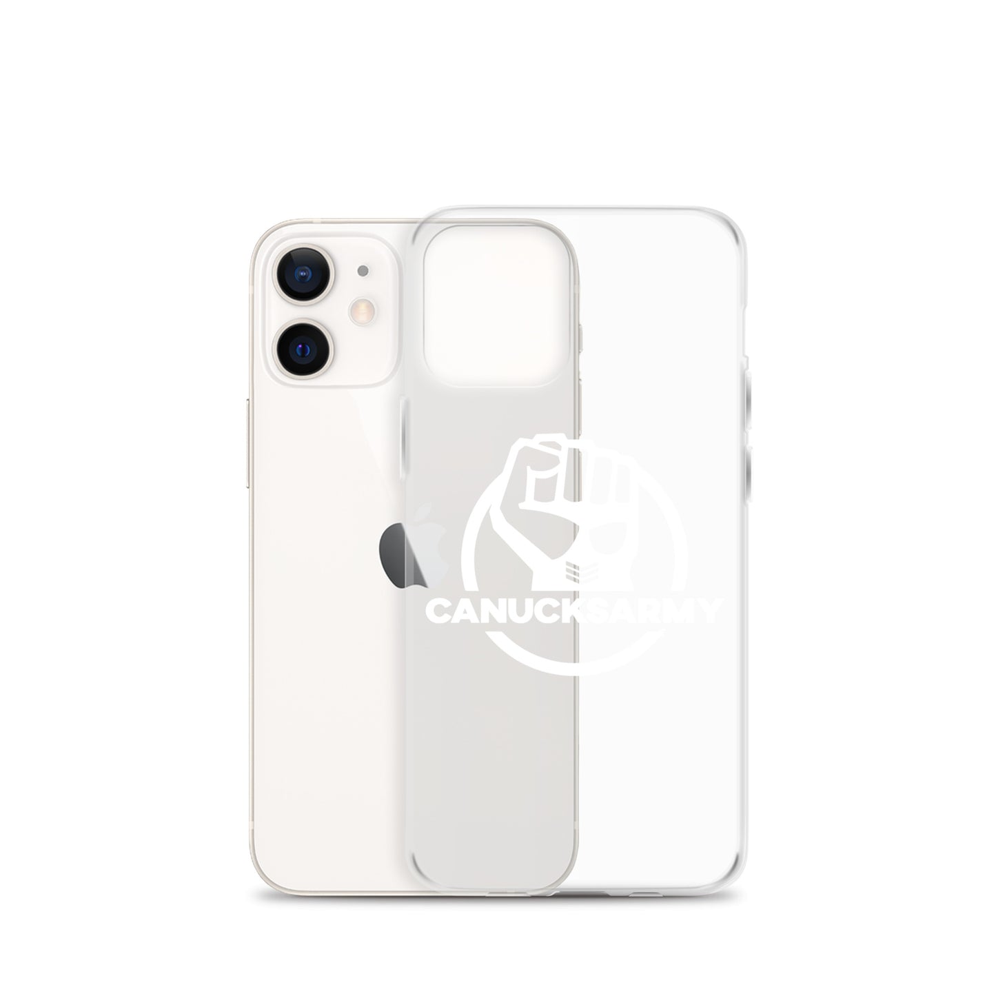 Canucksarmy - Clear Case for iPhone® White Logo