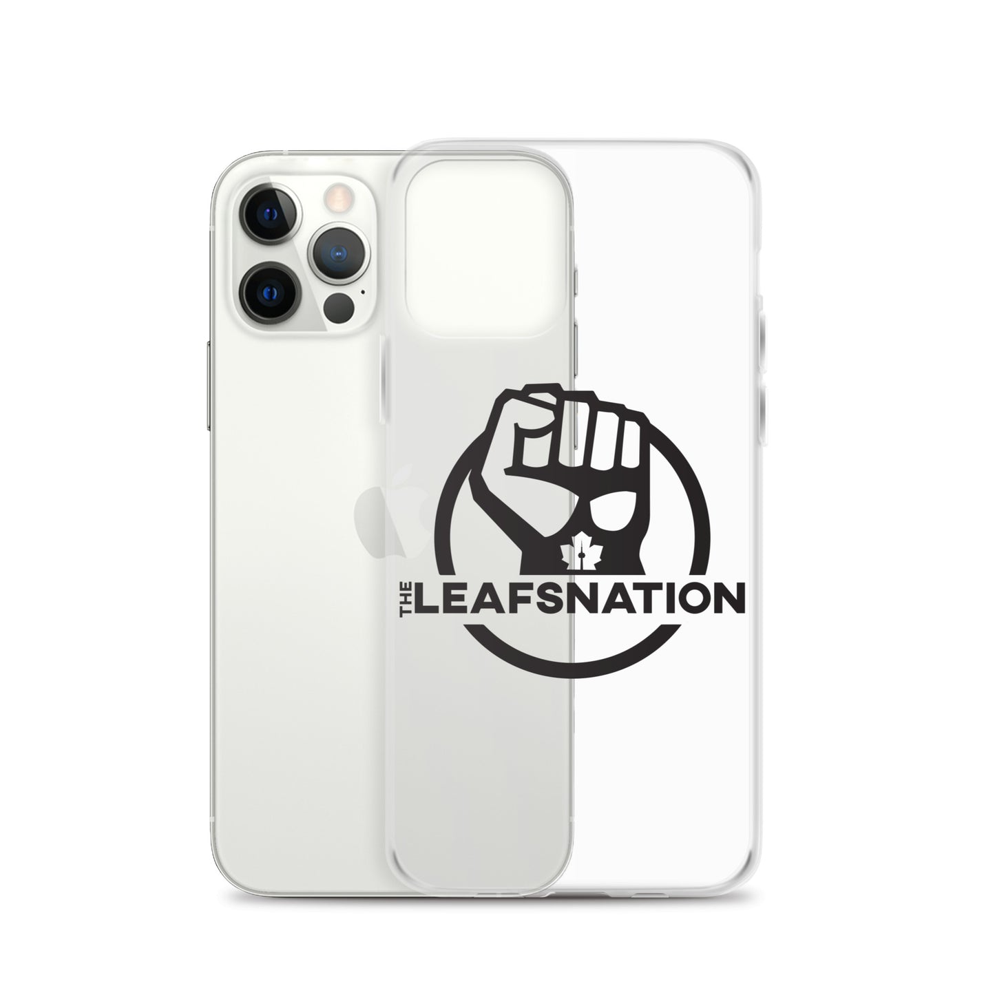 Leafsnation - Clear Case for iPhone® Black Logo