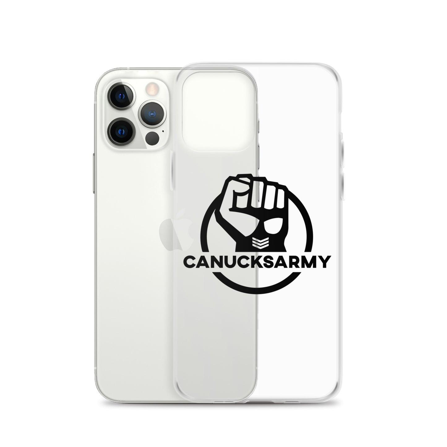 Canucksarmy - Clear Case for iPhone® Black Logo