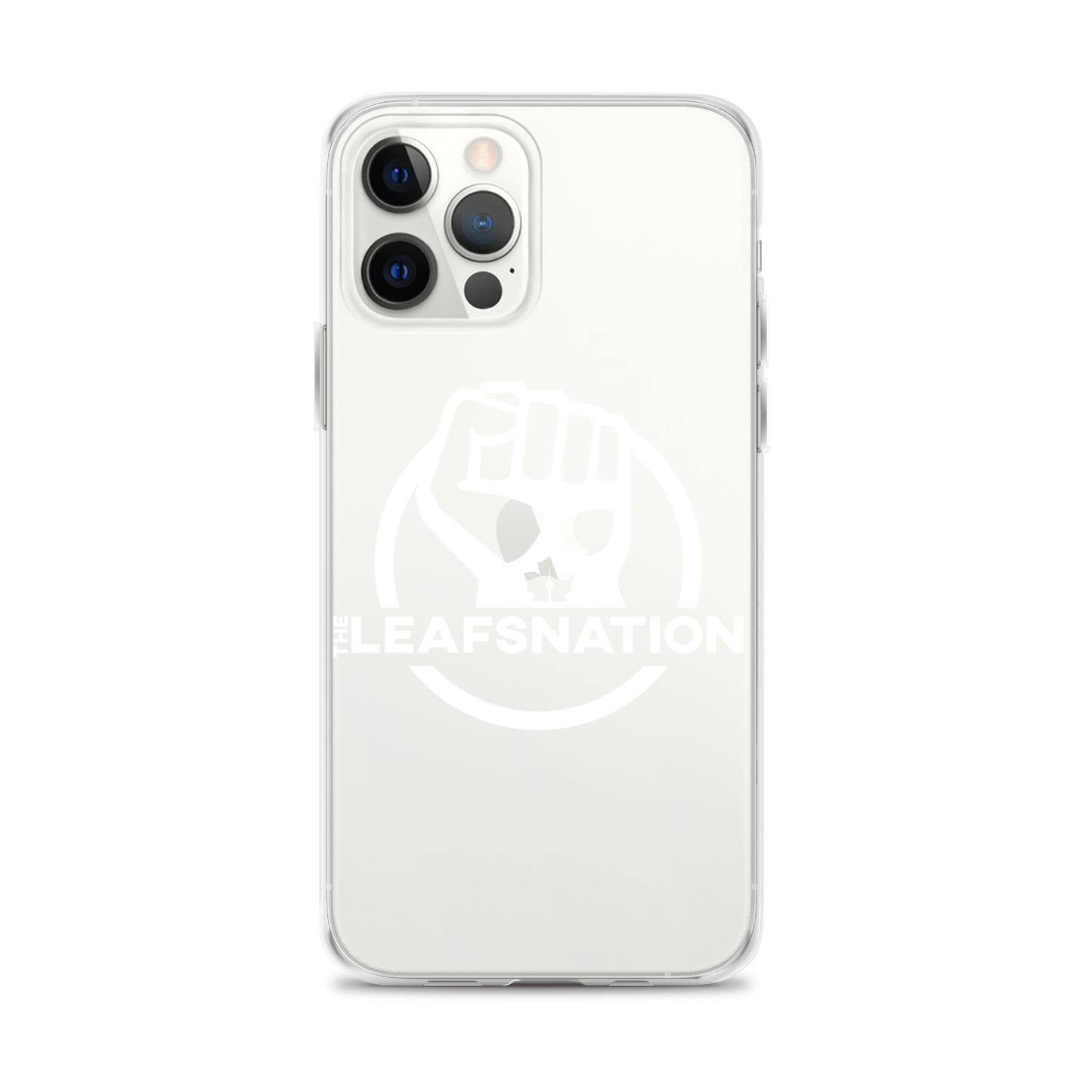 Leafsnation - Clear Case for iPhone® White Logo