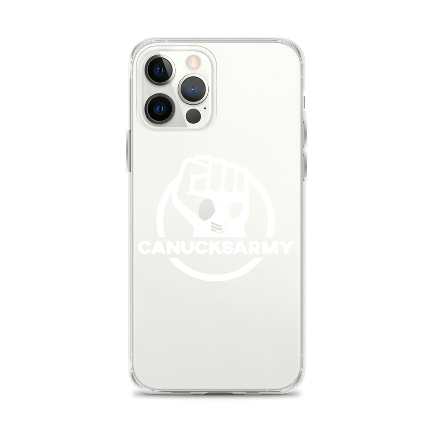 Canucksarmy - Clear Case for iPhone® White Logo