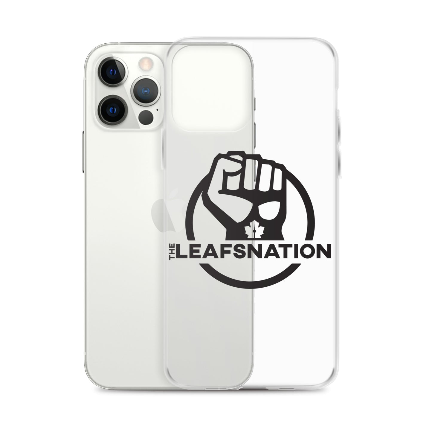 Leafsnation - Clear Case for iPhone® Black Logo