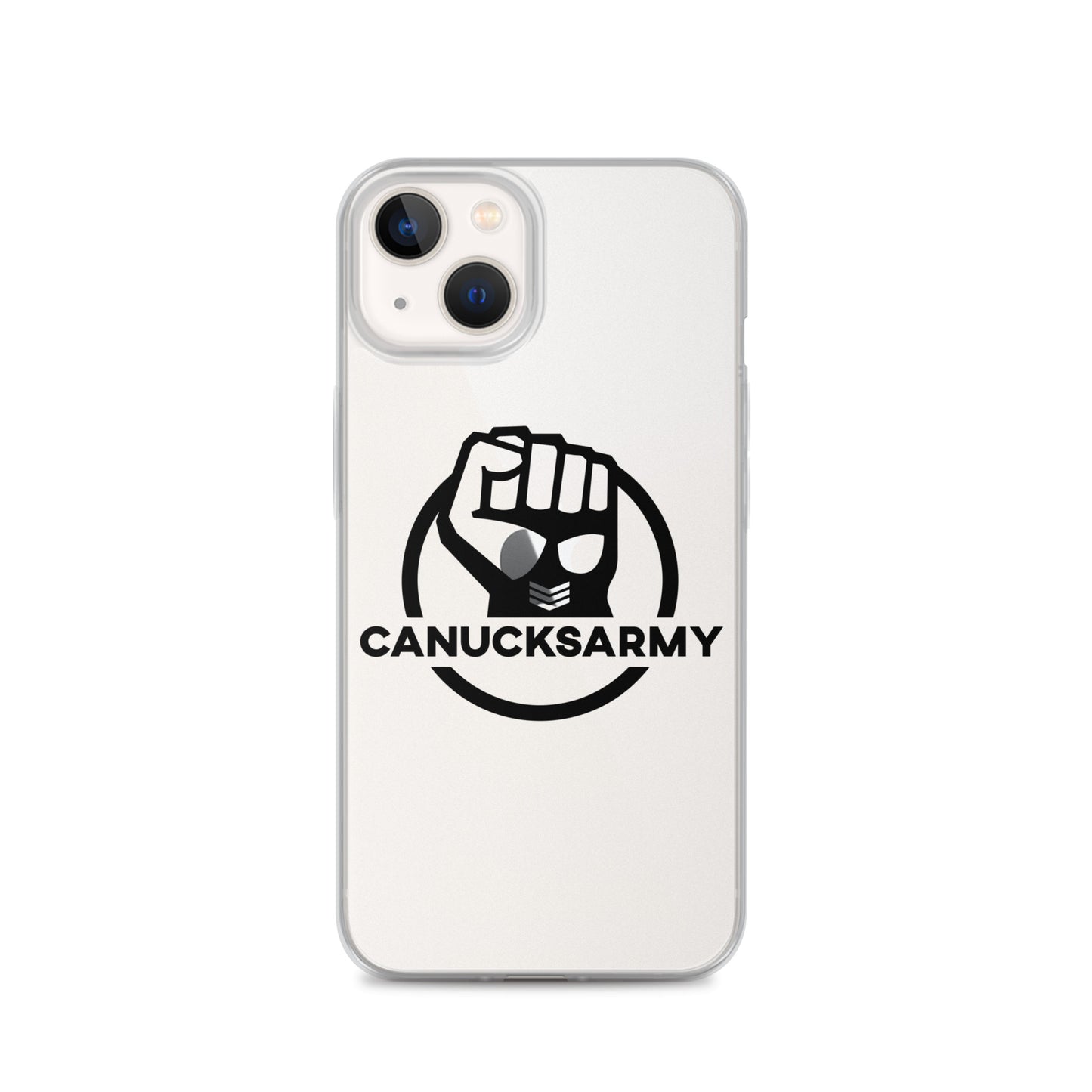 Canucksarmy - Clear Case for iPhone® Black Logo