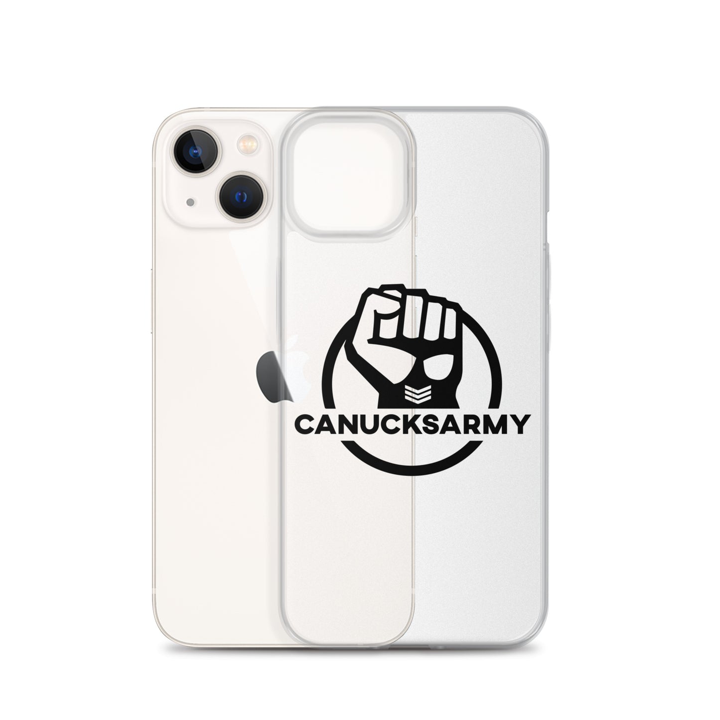 Canucksarmy - Clear Case for iPhone® Black Logo