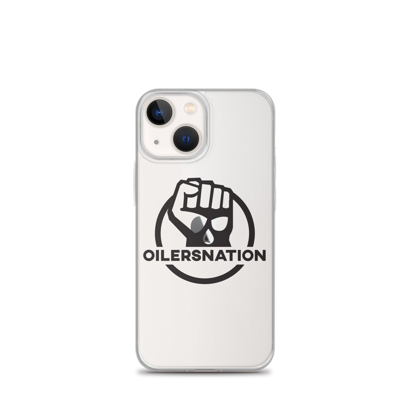 Oilersnation - Clear Case for iPhone® Black Logo