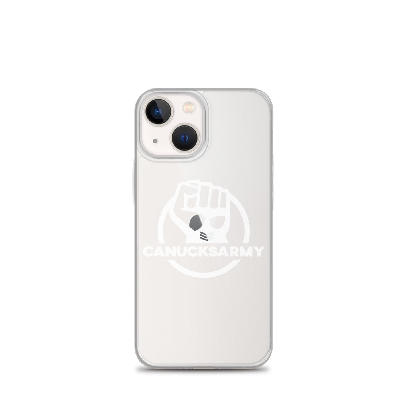 Canucksarmy - Clear Case for iPhone® White Logo