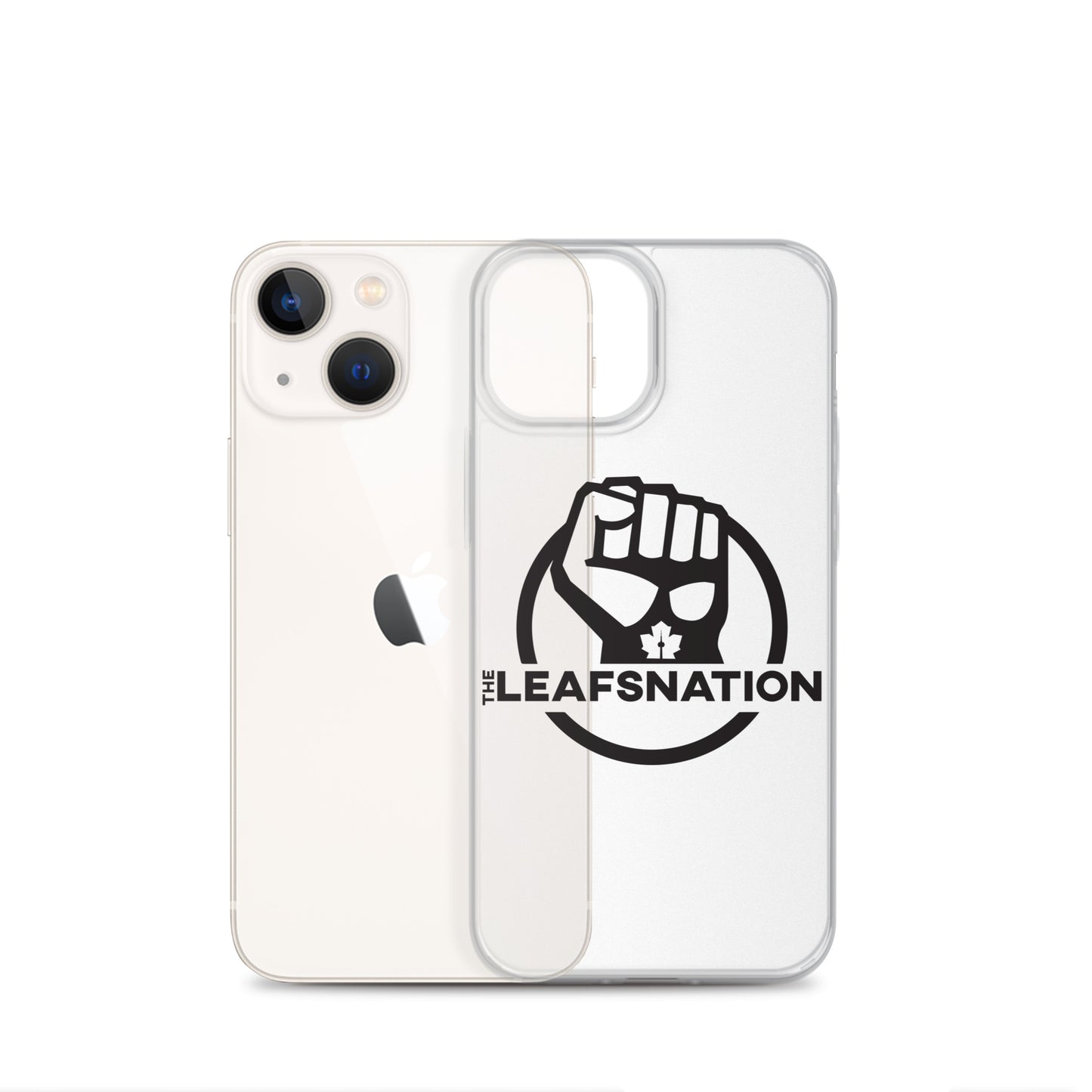 Leafsnation - Clear Case for iPhone® Black Logo