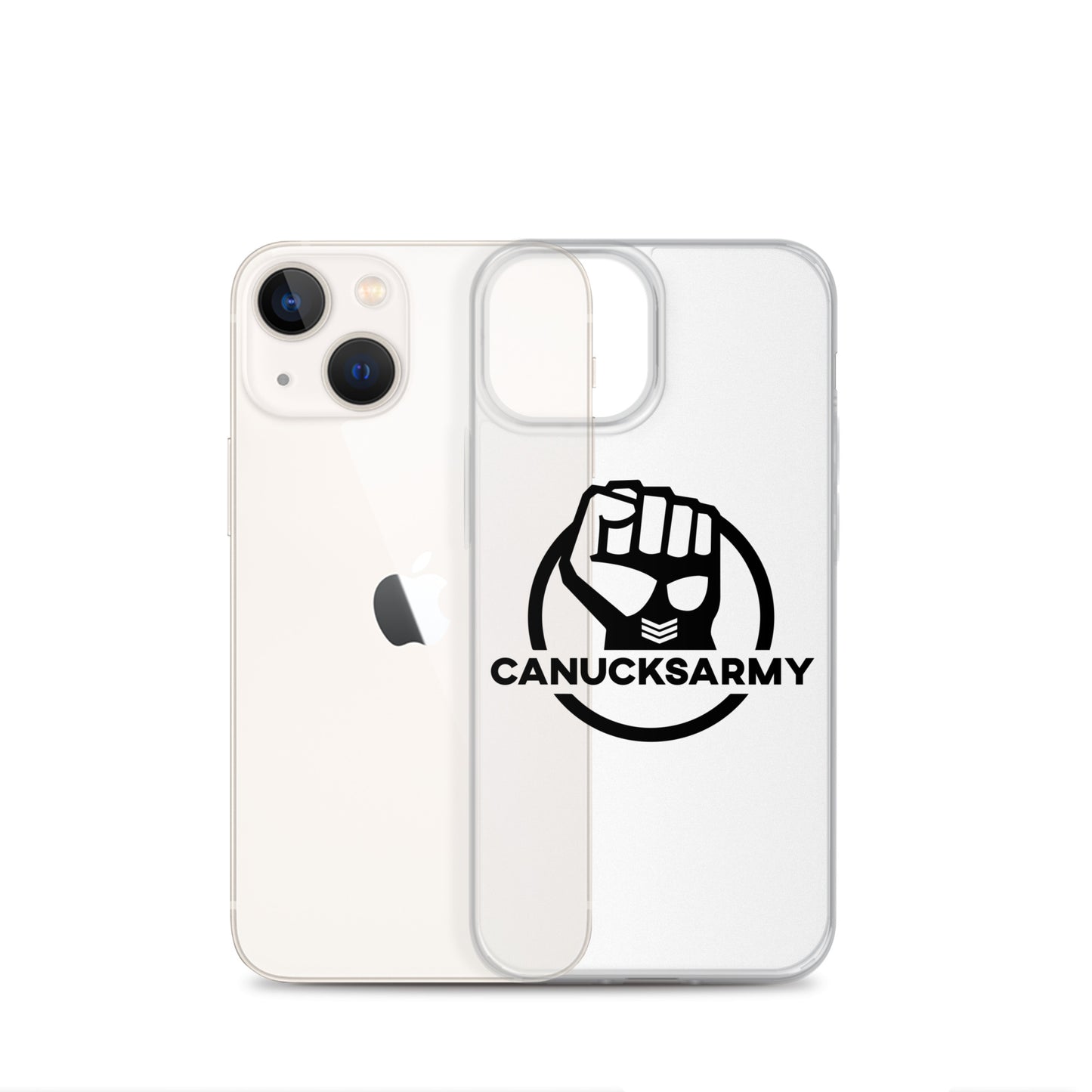 Canucksarmy - Clear Case for iPhone® Black Logo