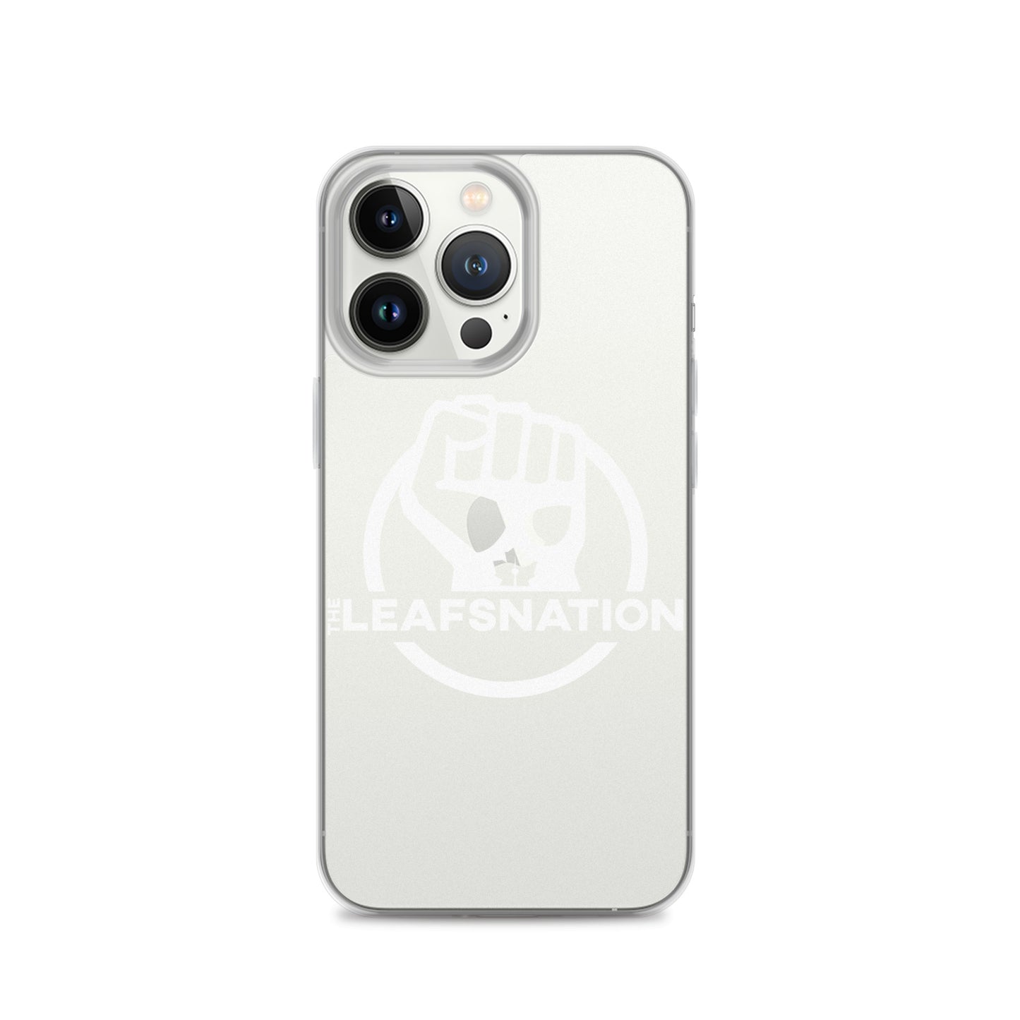 Leafsnation - Clear Case for iPhone® White Logo