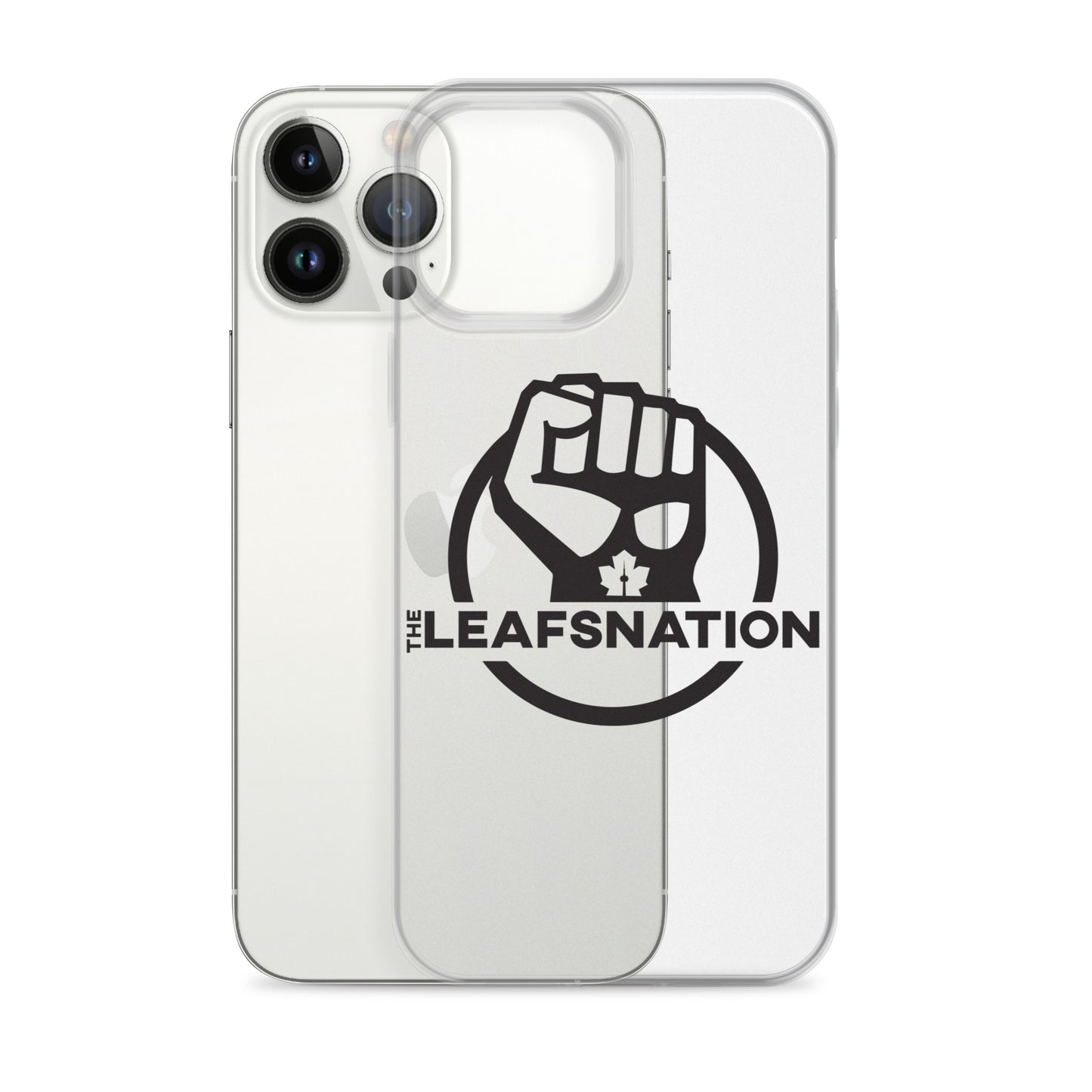 Leafsnation - Clear Case for iPhone® Black Logo
