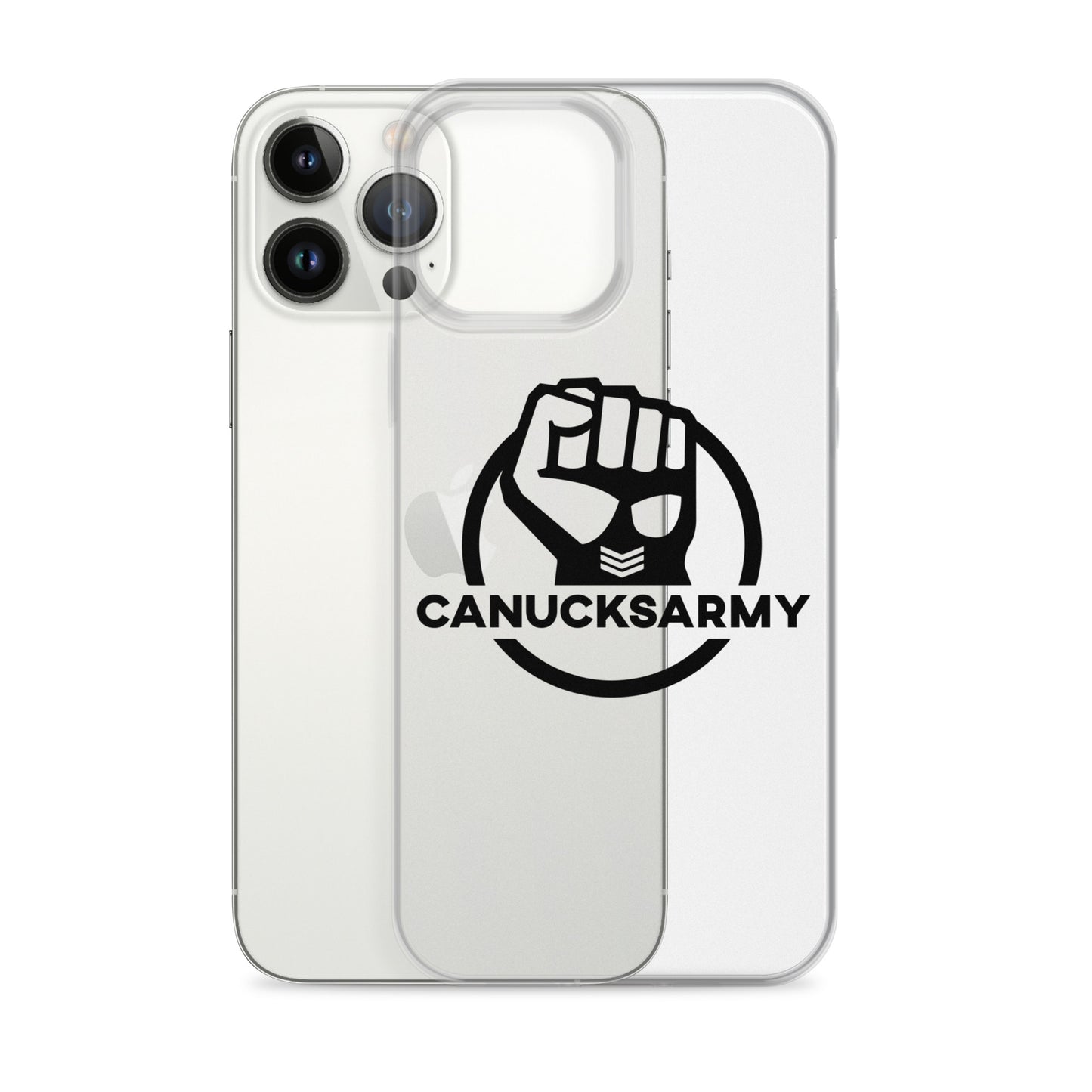 Canucksarmy - Clear Case for iPhone® Black Logo