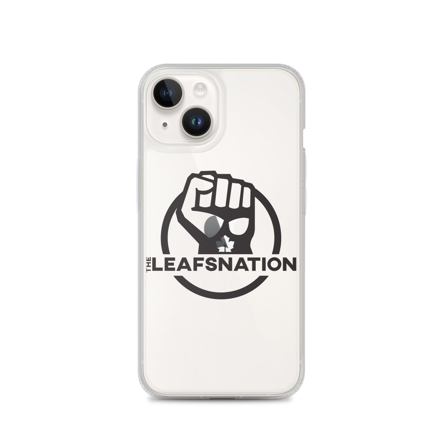 Leafsnation - Clear Case for iPhone® Black Logo