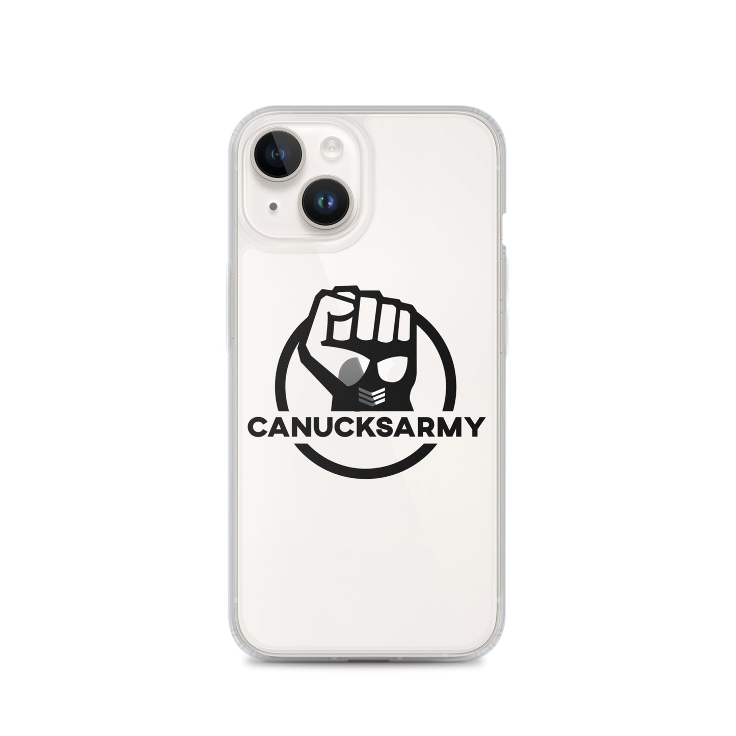 Canucksarmy - Clear Case for iPhone® Black Logo