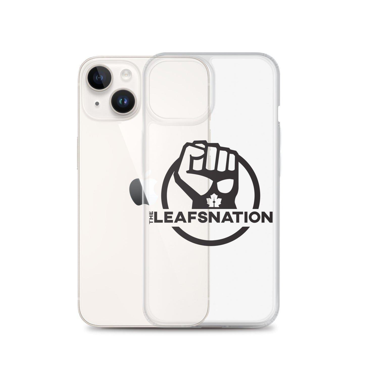 Leafsnation - Clear Case for iPhone® Black Logo