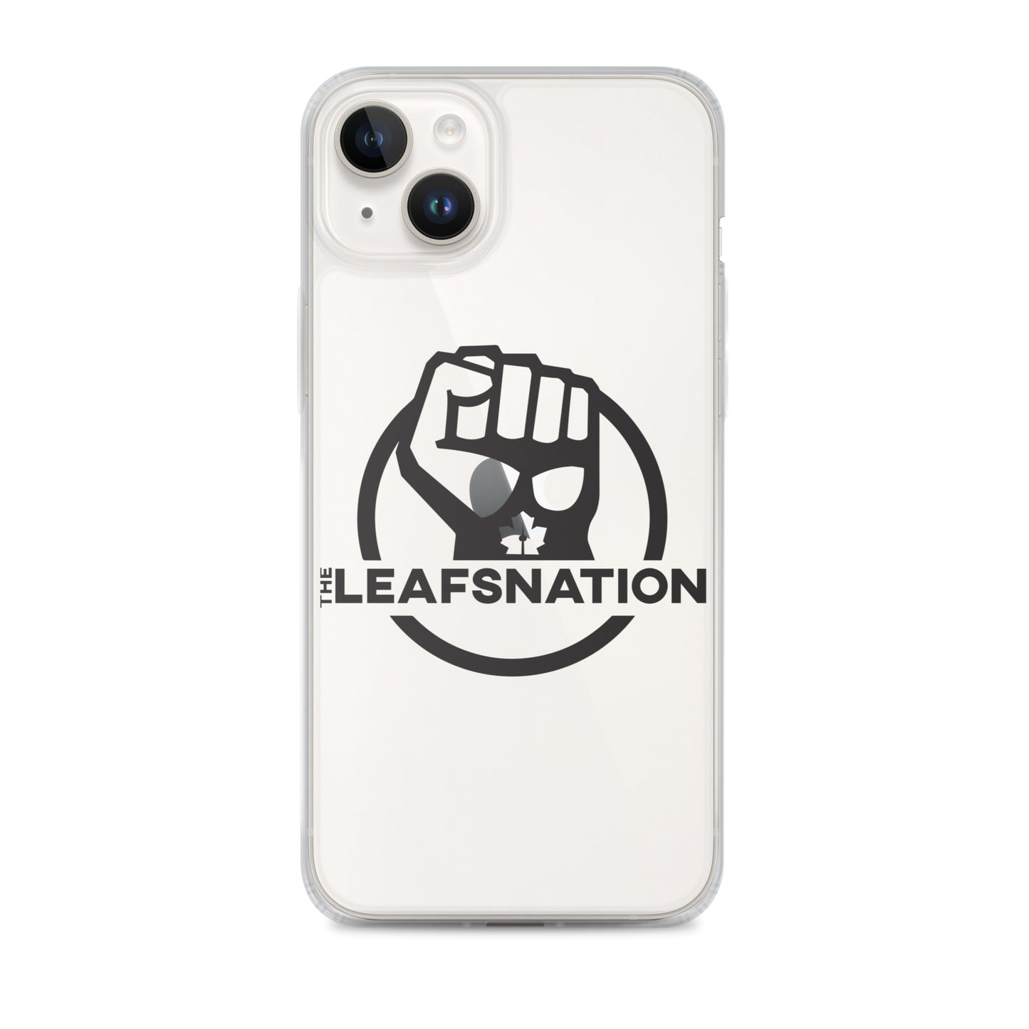 Leafsnation - Clear Case for iPhone® Black Logo