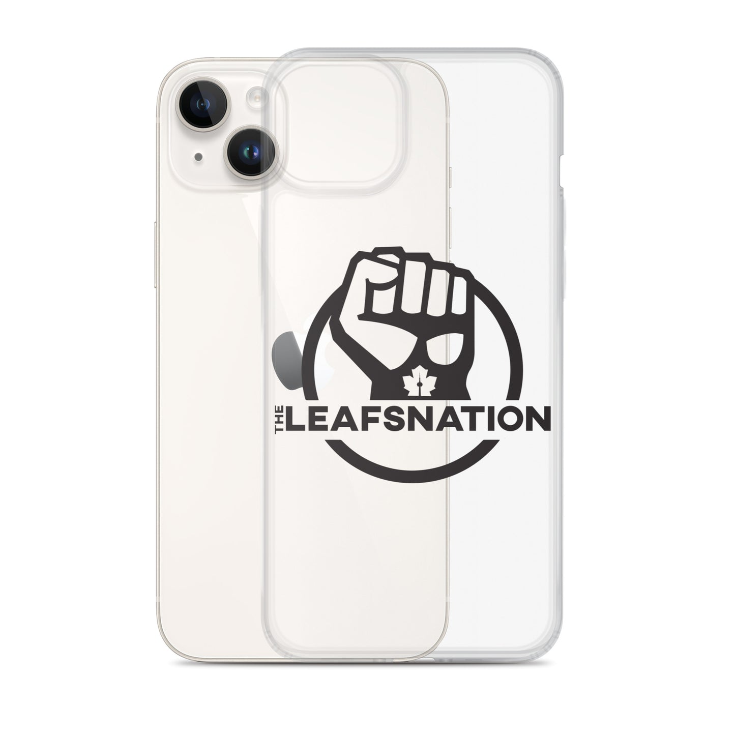 Leafsnation - Clear Case for iPhone® Black Logo