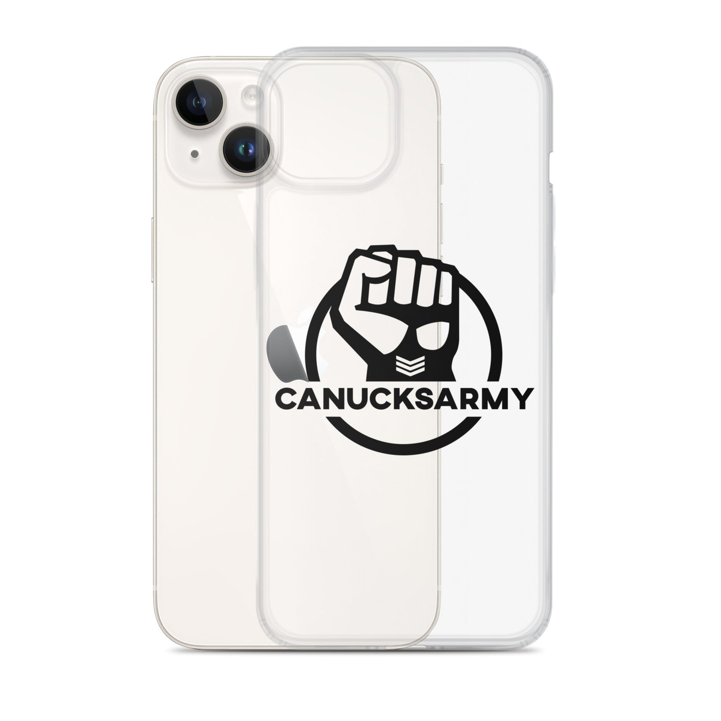 Canucksarmy - Clear Case for iPhone® Black Logo