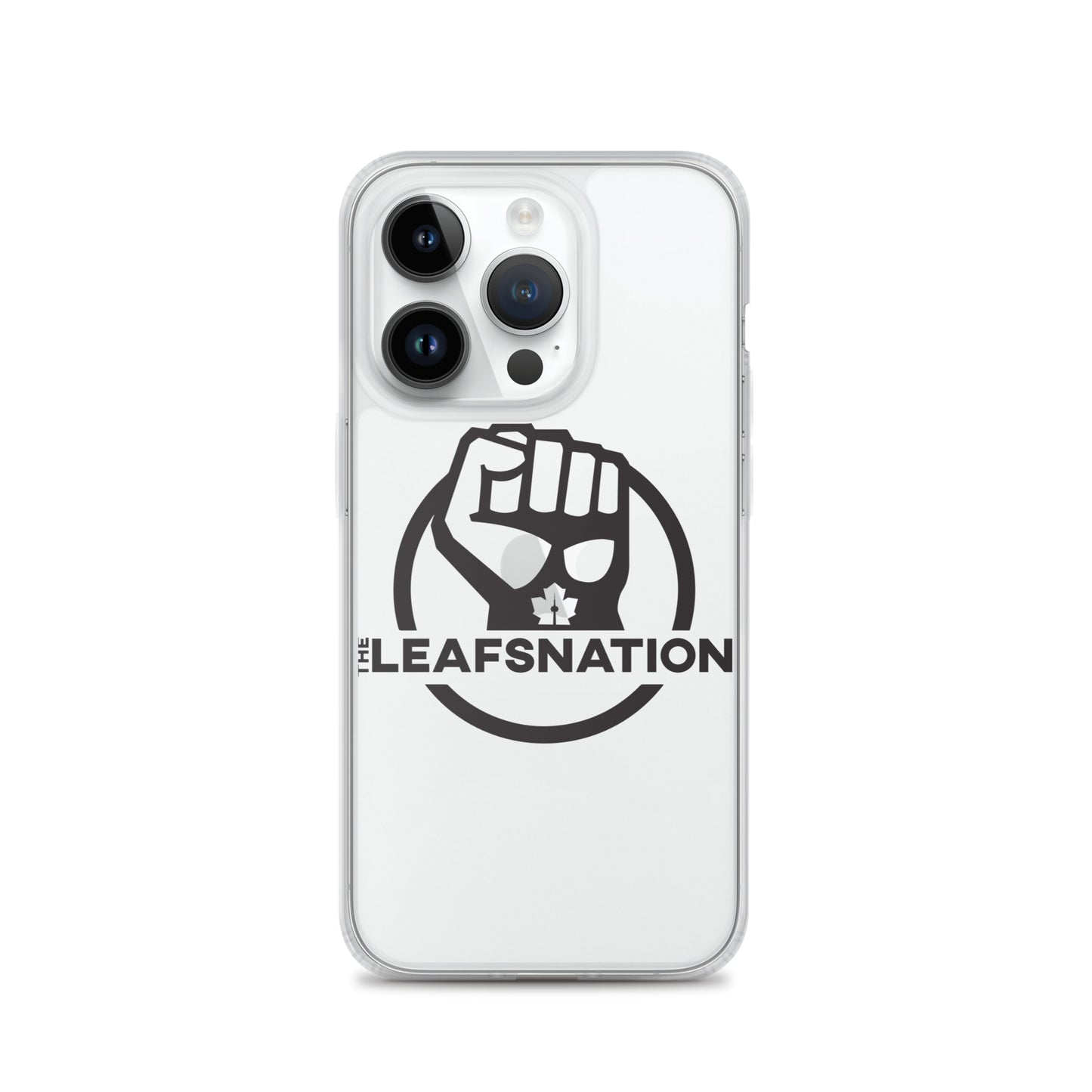 Leafsnation - Clear Case for iPhone® Black Logo