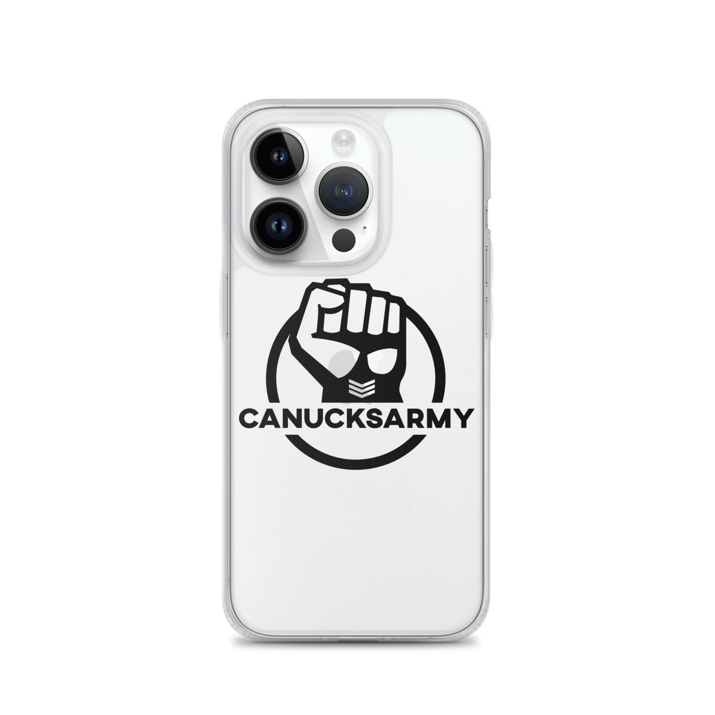 Canucksarmy - Clear Case for iPhone® Black Logo