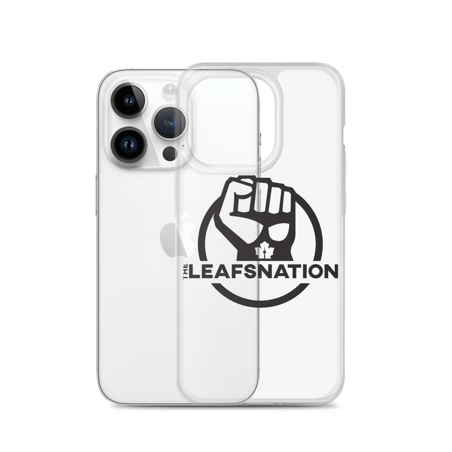 Leafsnation - Clear Case for iPhone® Black Logo