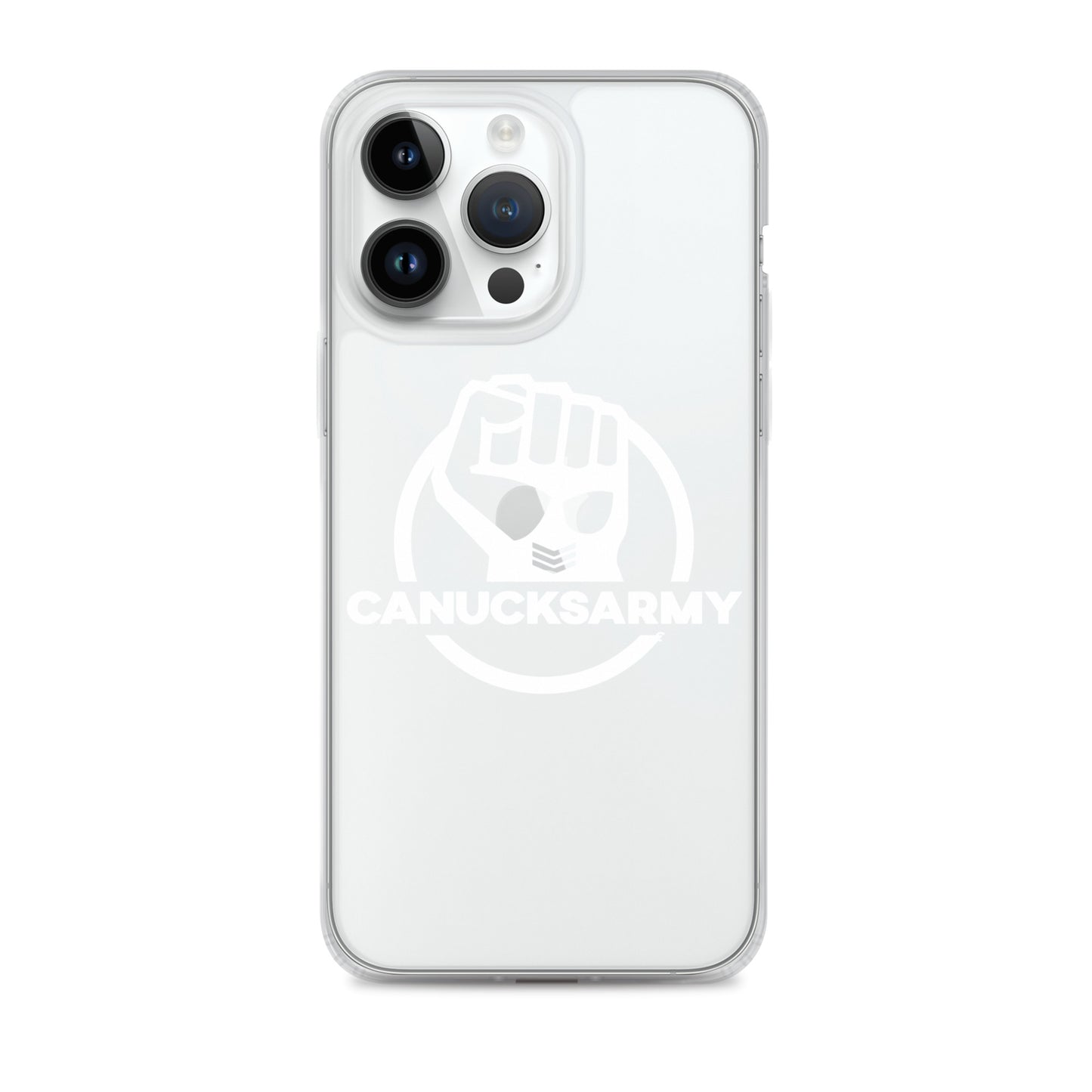 Canucksarmy - Clear Case for iPhone® White Logo