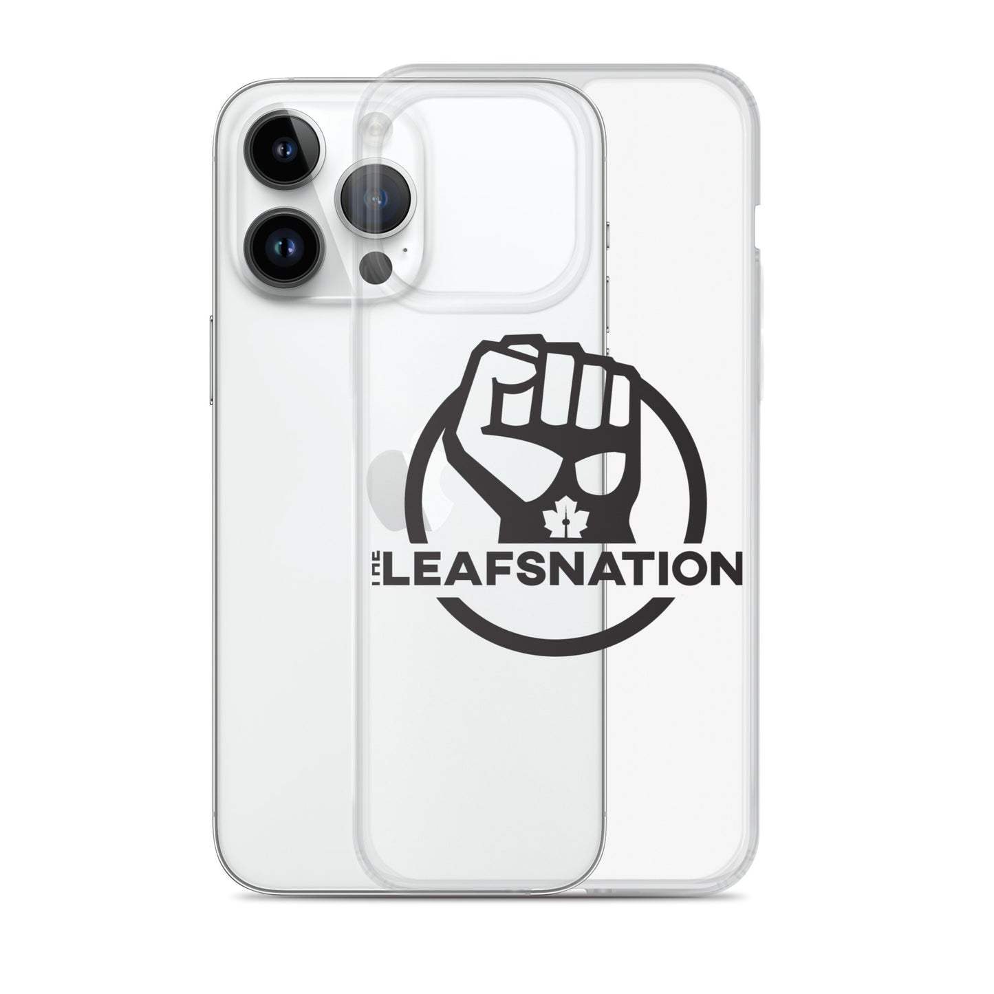 Leafsnation - Clear Case for iPhone® Black Logo