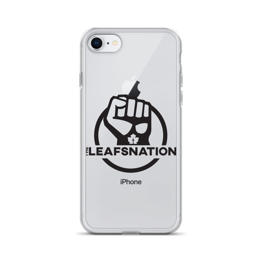 Leafsnation - Clear Case for iPhone® Black Logo