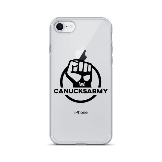 Canucksarmy - Clear Case for iPhone® Black Logo