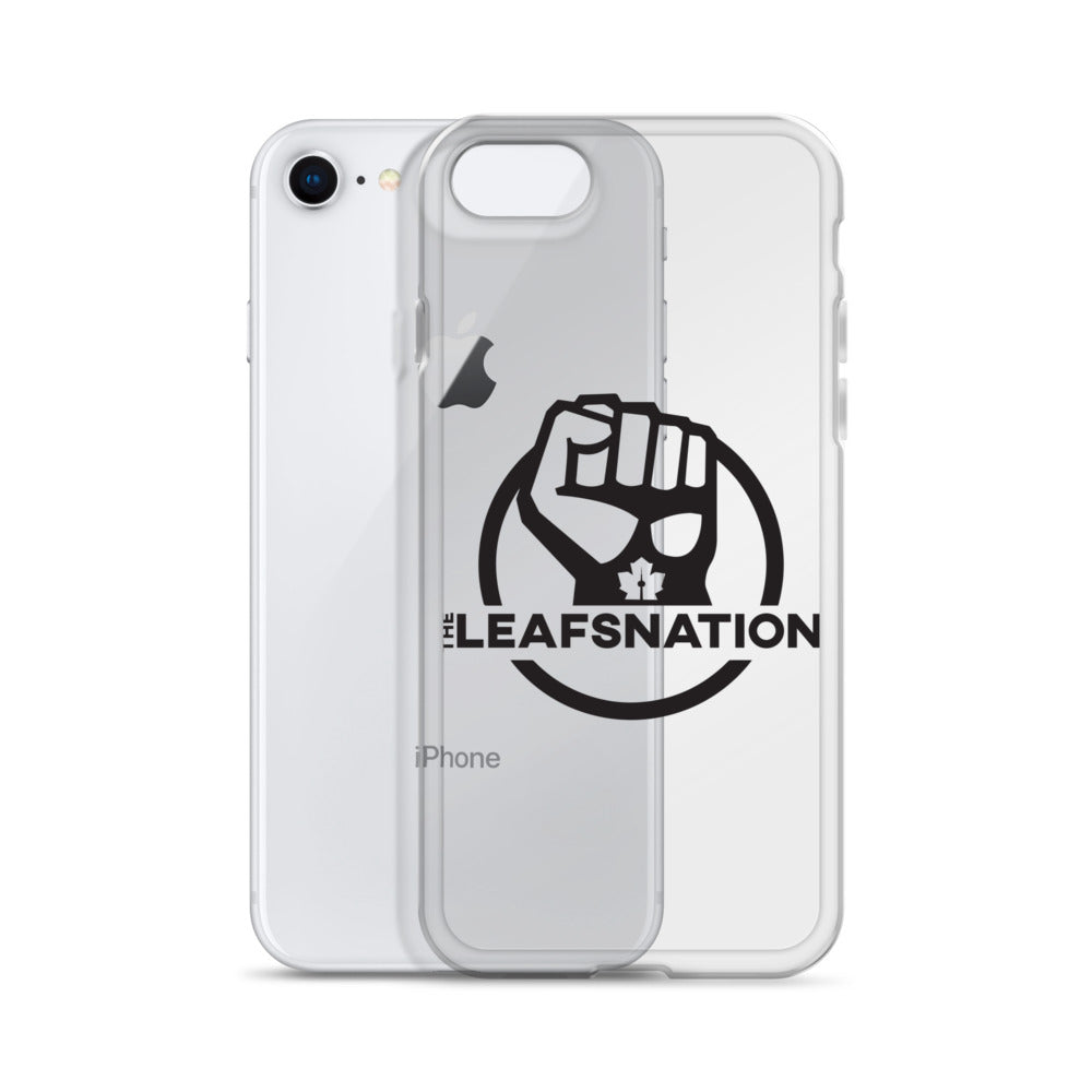 Leafsnation - Clear Case for iPhone® Black Logo
