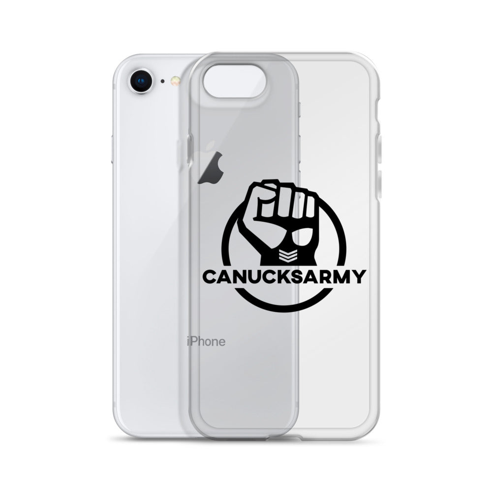 Canucksarmy - Clear Case for iPhone® Black Logo