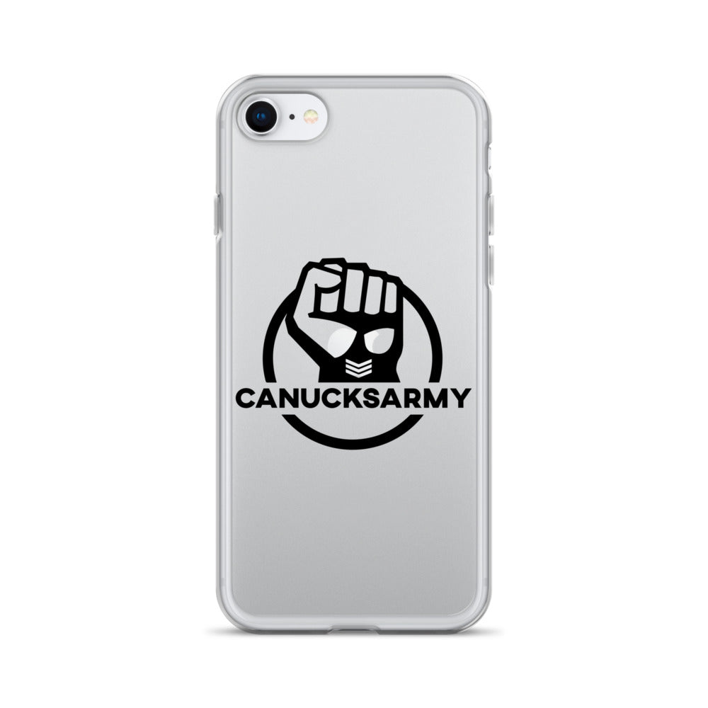 Canucksarmy - Clear Case for iPhone® Black Logo