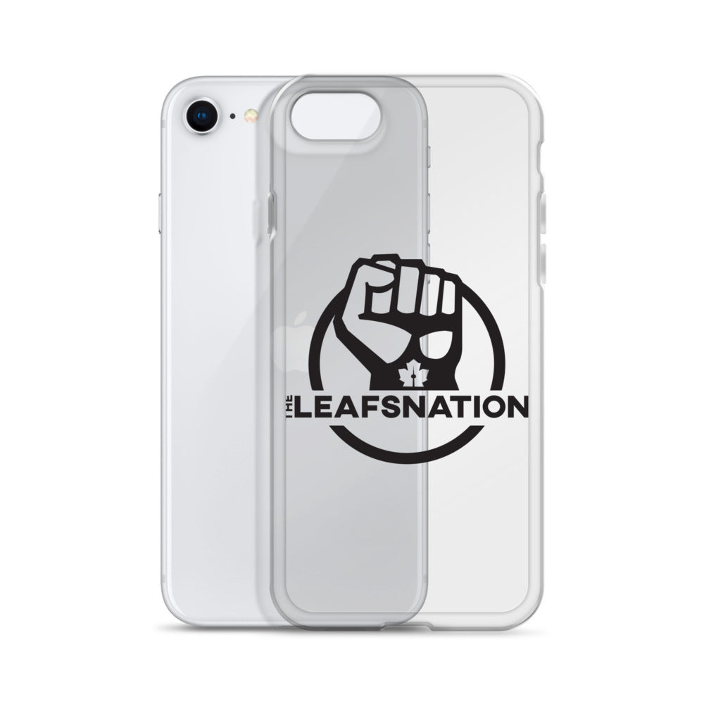 Leafsnation - Clear Case for iPhone® Black Logo