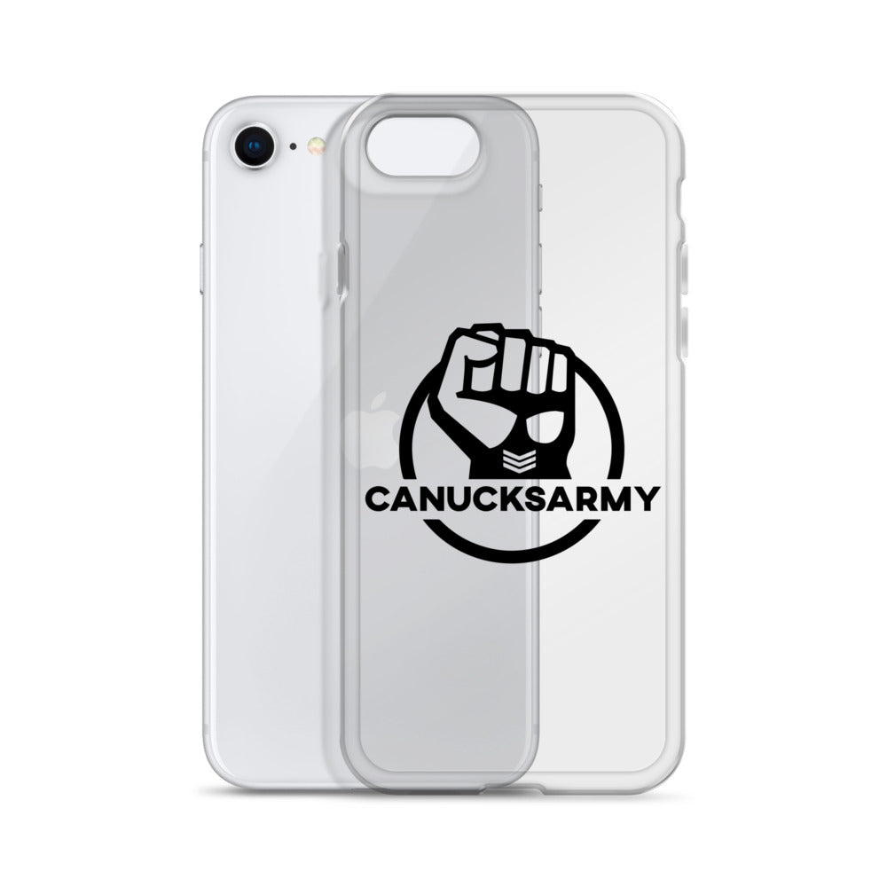 Canucksarmy - Clear Case for iPhone® Black Logo