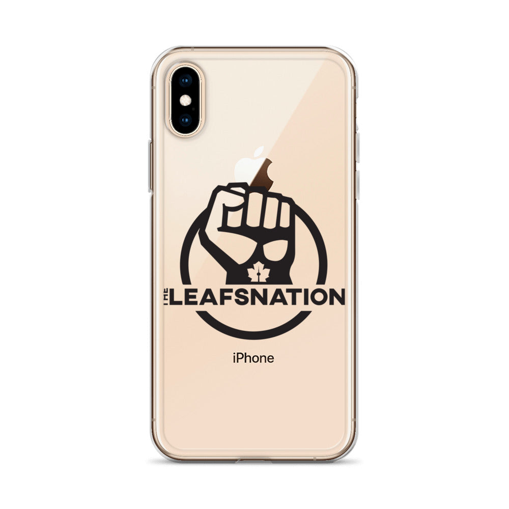 Leafsnation - Clear Case for iPhone® Black Logo