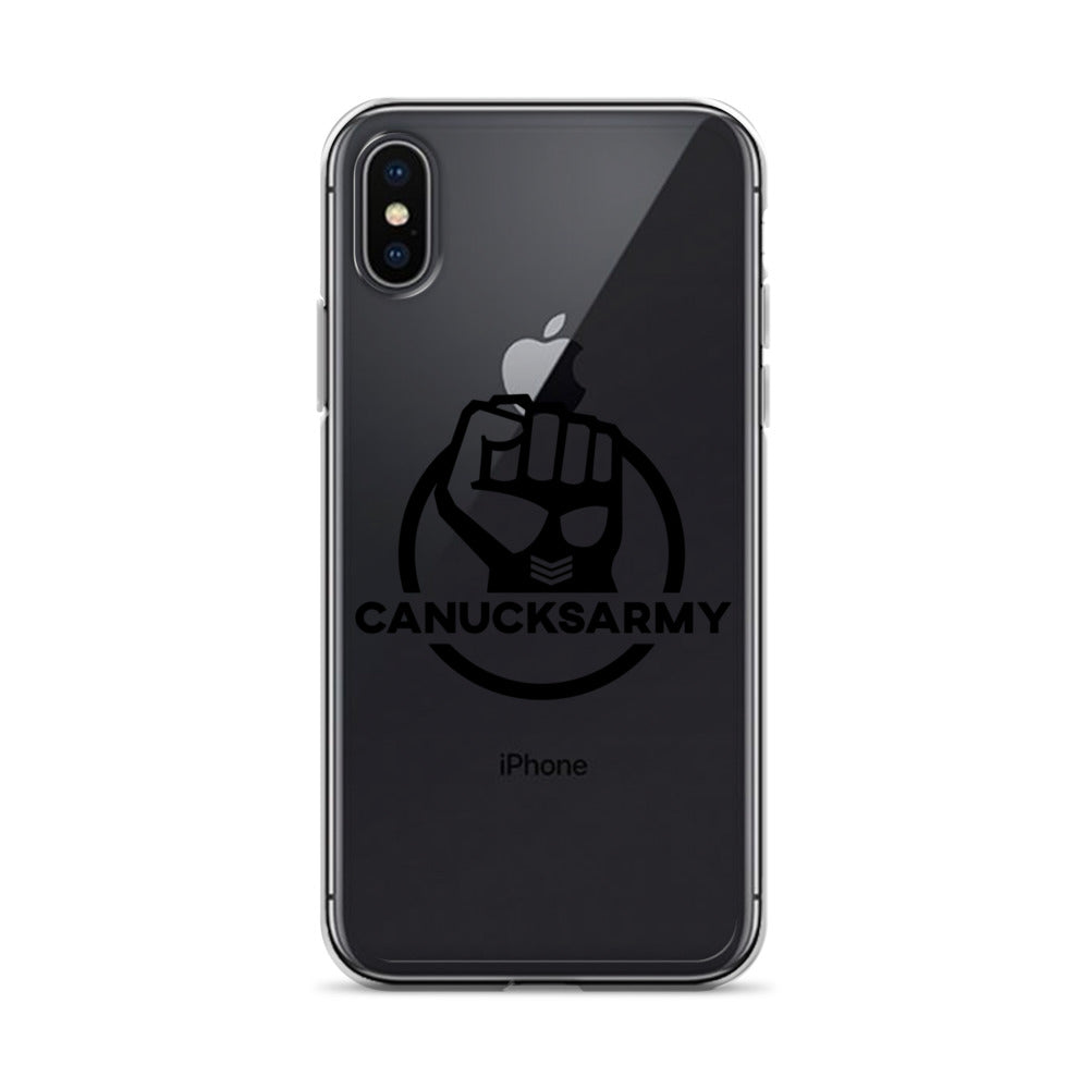 Canucksarmy - Clear Case for iPhone® Black Logo