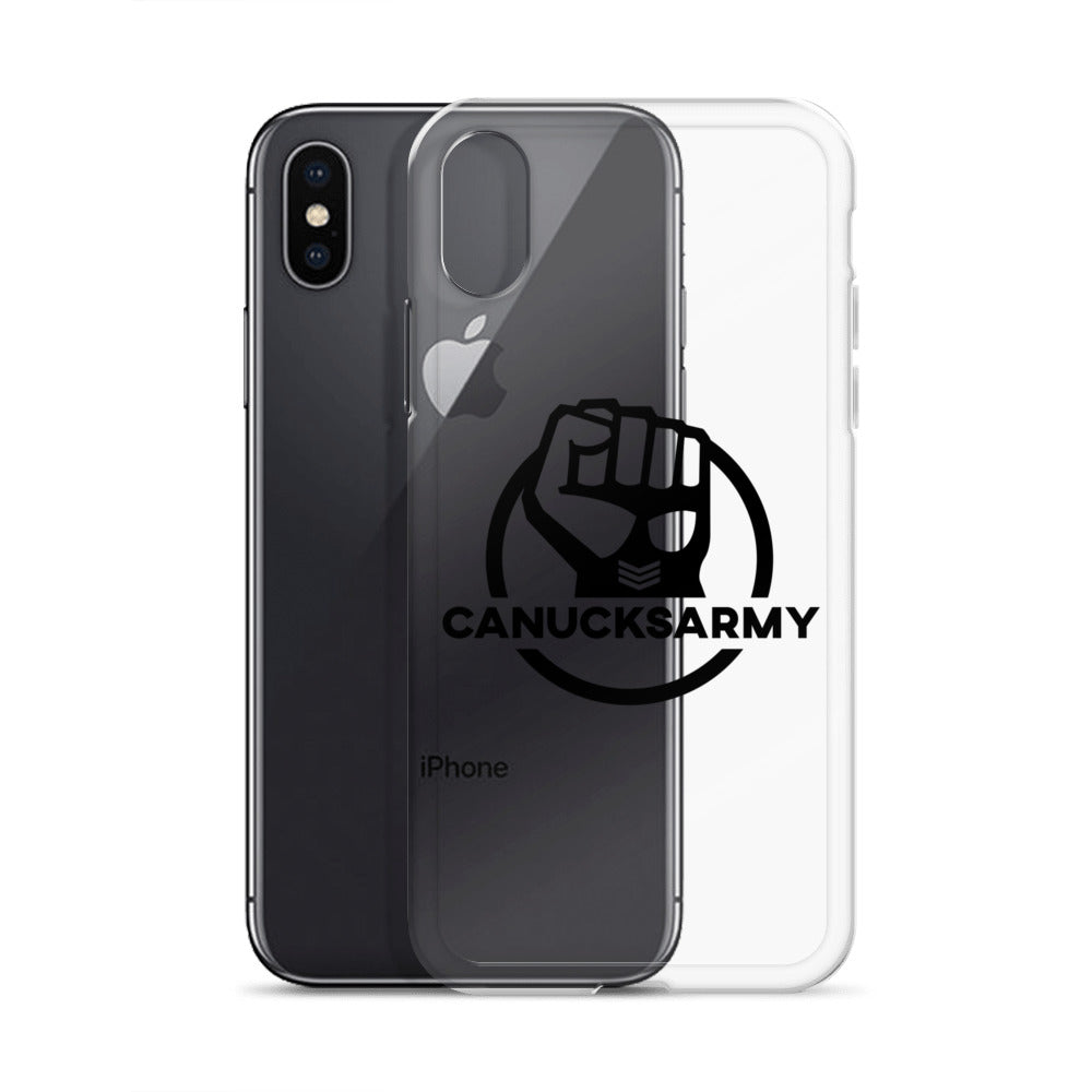 Canucksarmy - Clear Case for iPhone® Black Logo