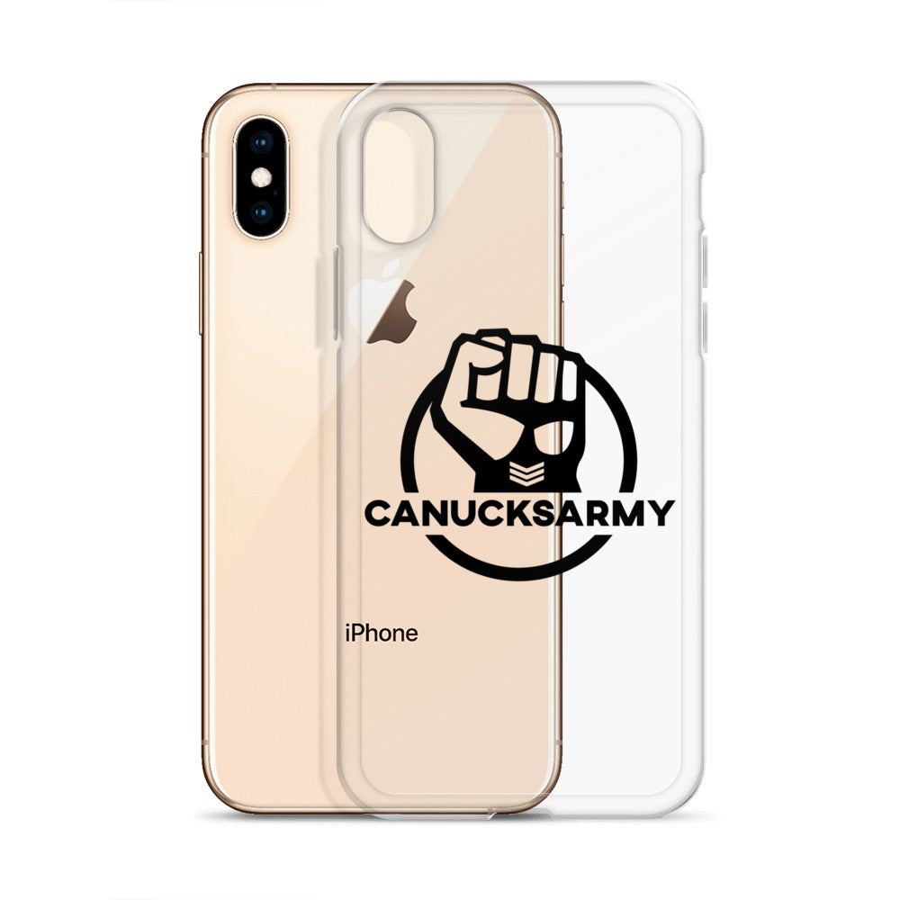 Canucksarmy - Clear Case for iPhone® Black Logo