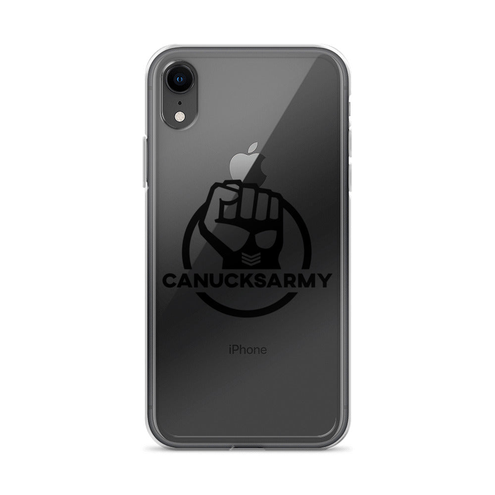 Canucksarmy - Clear Case for iPhone® Black Logo